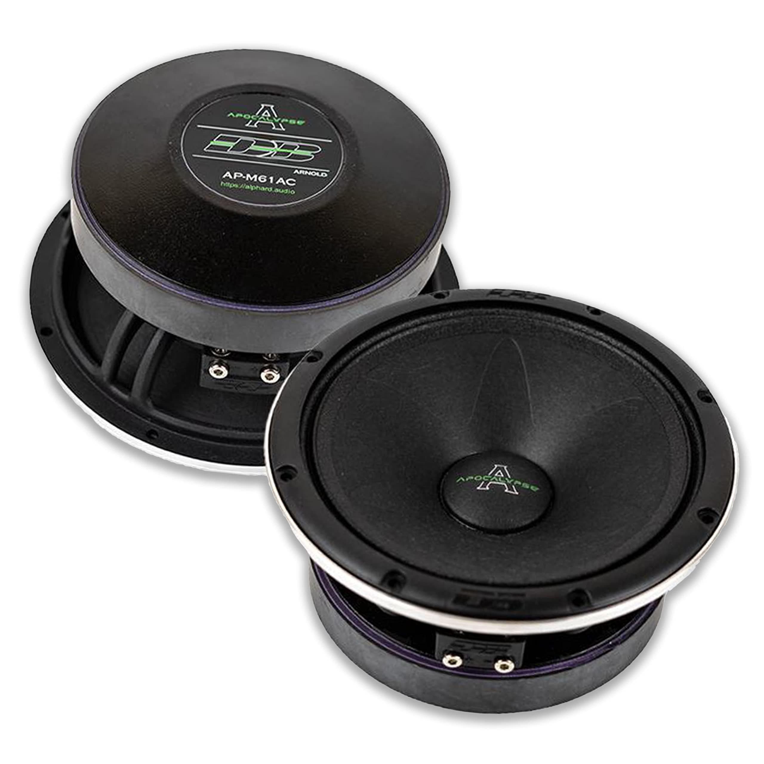 6.5" 180W RMS 4-Ohm Mid-Range Speaker Set Apocalypse Series AP-M61AC