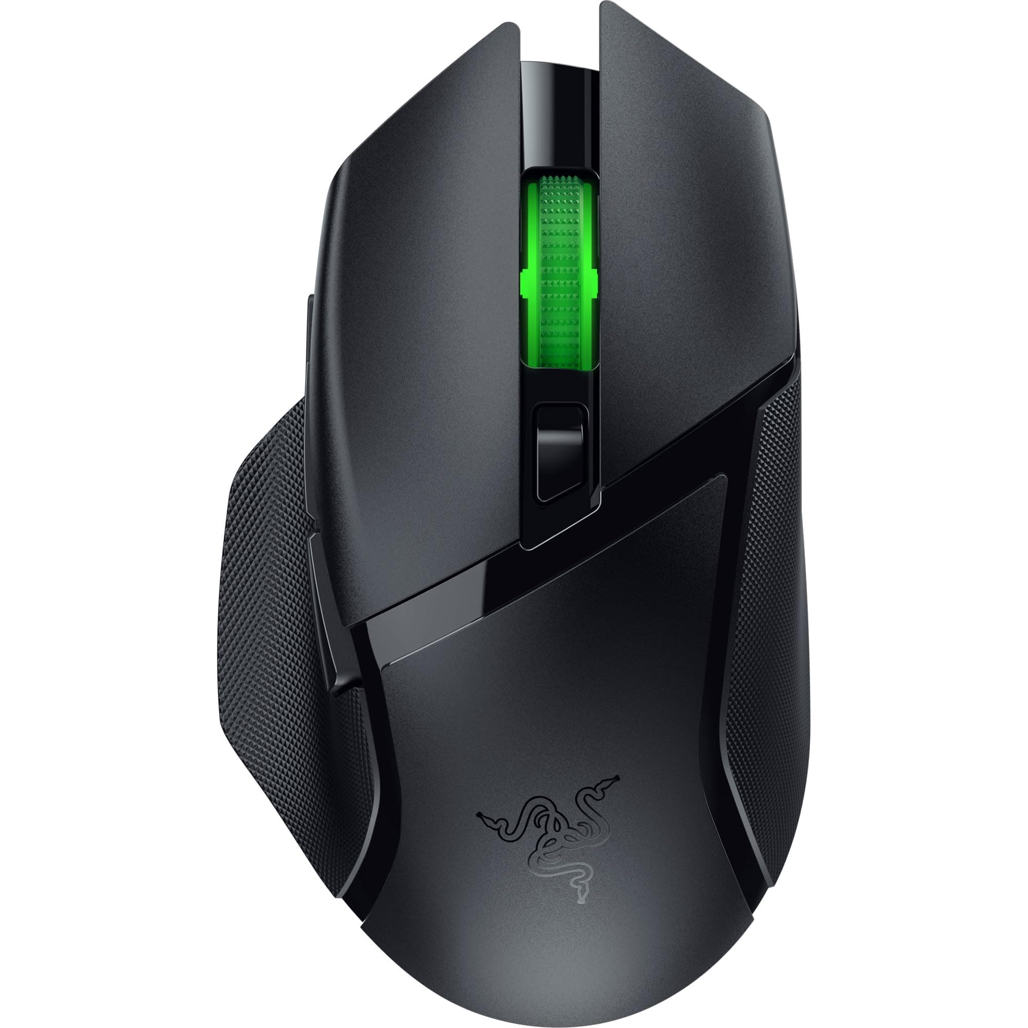 Basilisk V3 X HyperSpeed - Customizable Wireless Gaming Mouse (Iconic Ergonomic Form with 9 Customisable Controls, HyperSpeed Wireless, 5G Advanced 18K Optical Sensor, Chroma RGB) Black