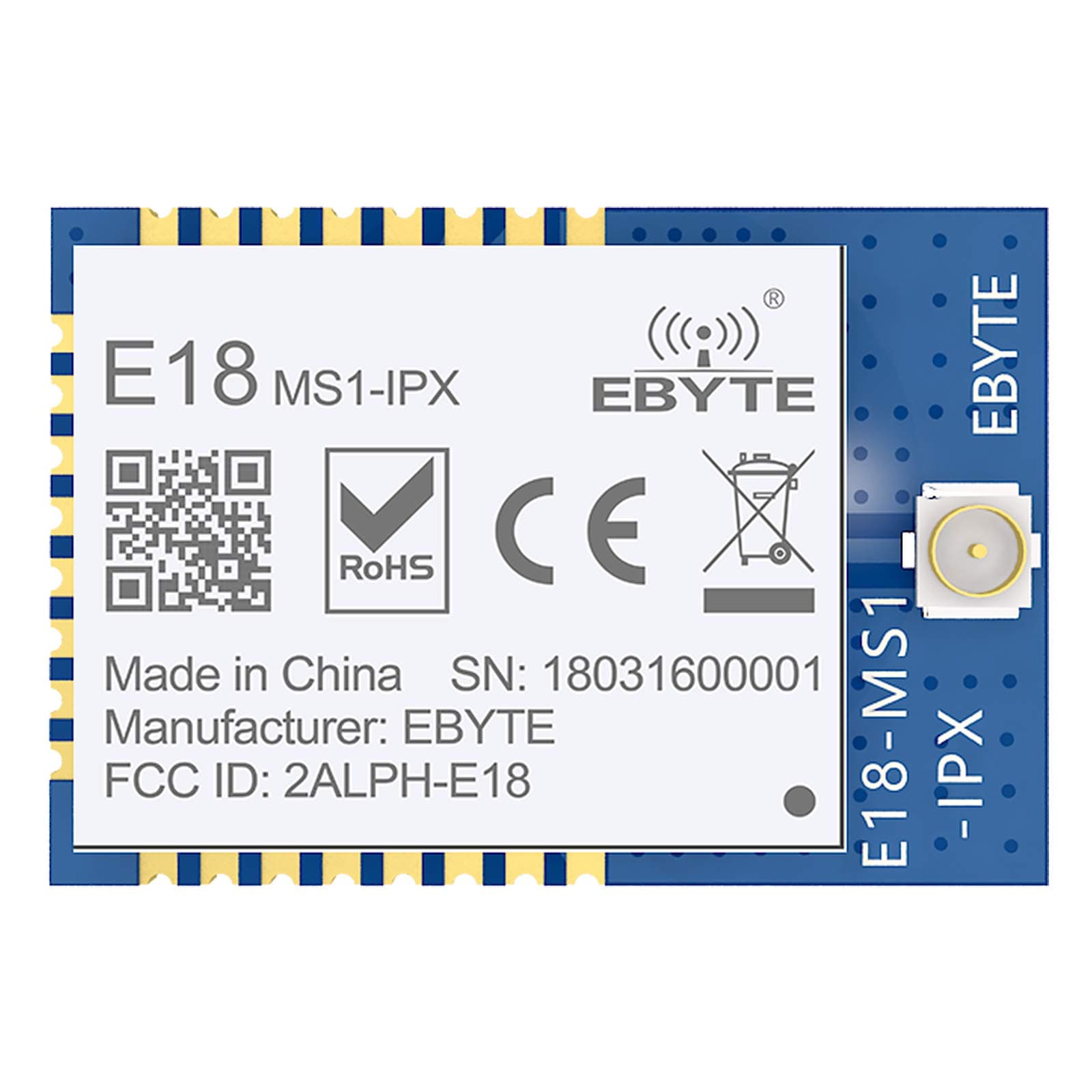 EBYTE 2.4Ghz Smart Zigbee 3.0 Module IO CC2530 2.5mW Mesh Network Wireless Module Transceiver Transmitter Receiver RF Module E18-MS1-IPX