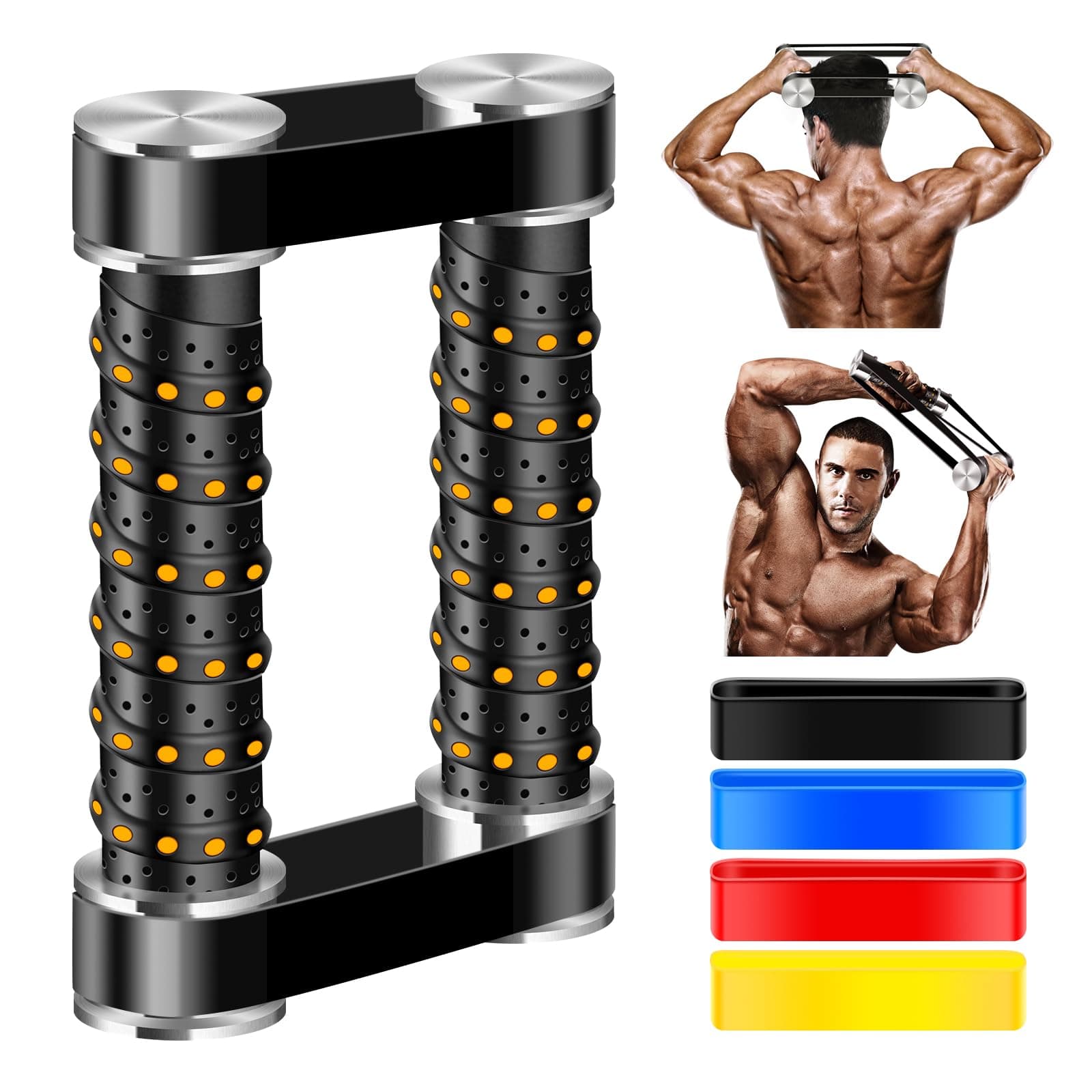 Rip Stick Efficient Quick Strength Training, Upper Body, Shoulder, Joint Ripstick Exercise Equipment, Portable High Gloss Aluminum aAlloy Rip Stick Workout, Stable Adjustable Resistance Band