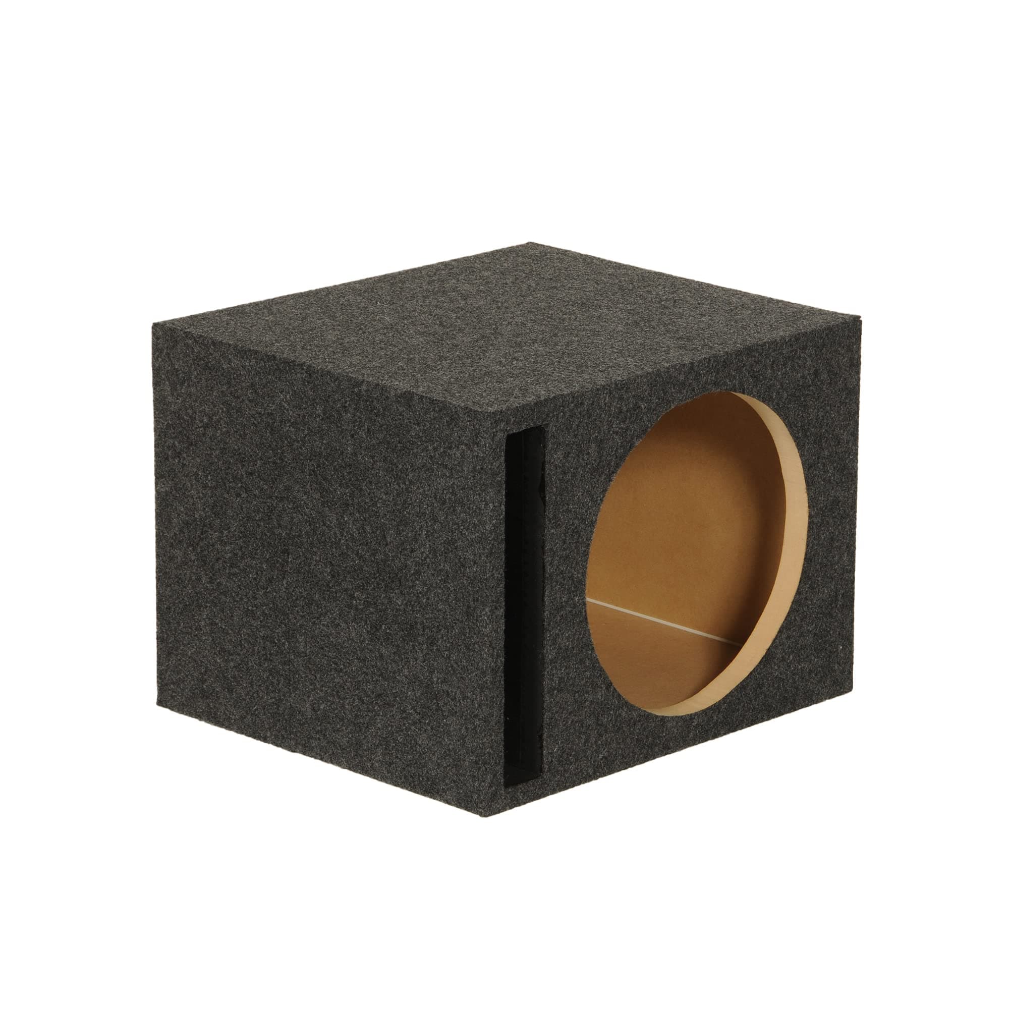 Q Power EMPTY WOOFER BOX SINGLE 10" MDF;VENTED BASS BOX