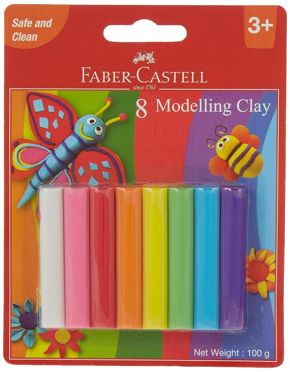 Modelling Clay 8 Colours, 100 G