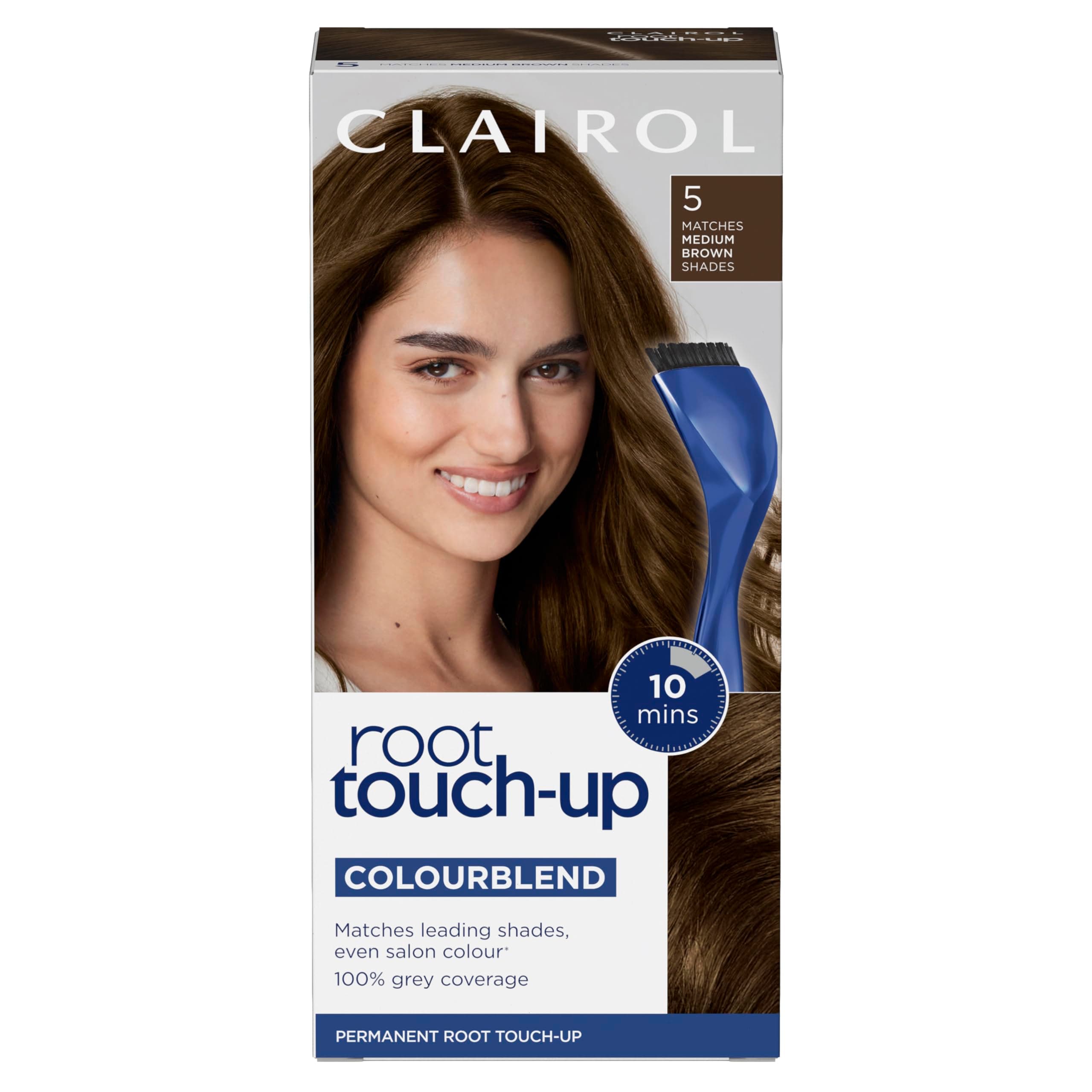 Root Touch-Up Permanent Hair Dye, 5 Medium Brown