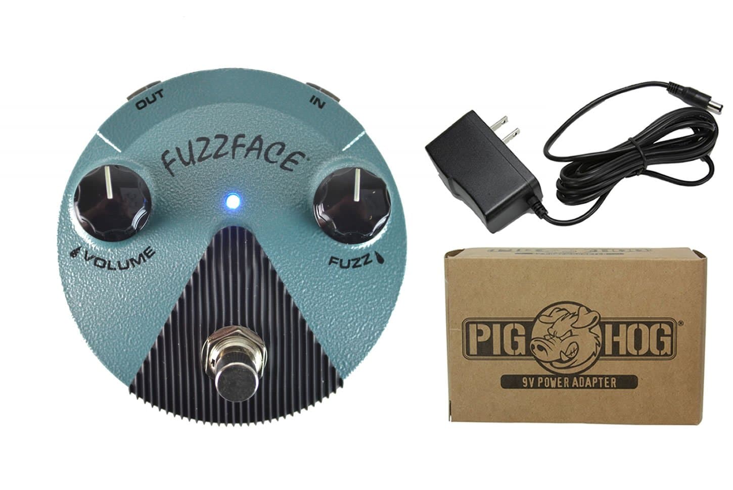 Dunlop Electronics FFM3 Jimi Hendrix Fuzz Face Mini Power Bundle w/ 1 free Items: Item: Pig Hog 9v Power Adapter
