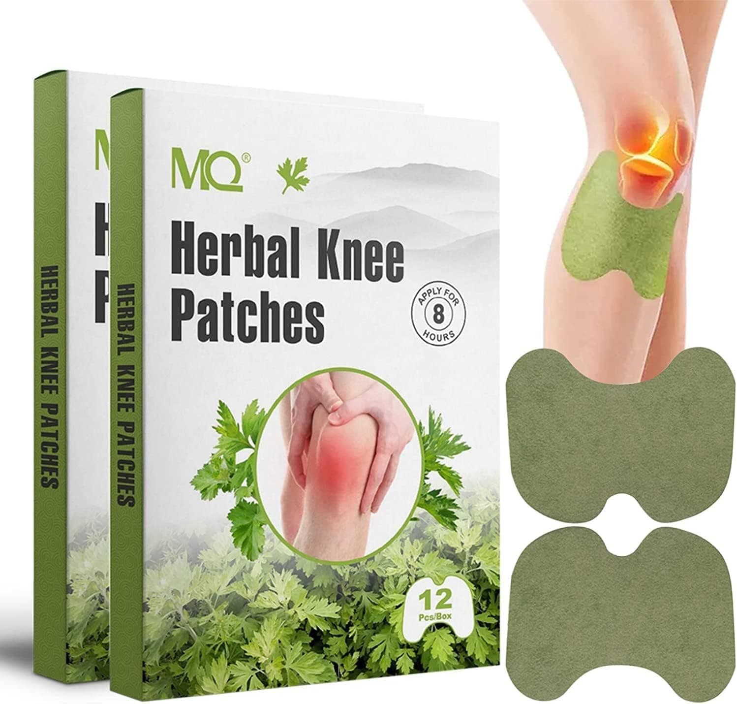 MQ Knee Pain Relief Patch, 24PCS Large Knee Patches Pain Relief Plaster Promote Blood Circulation Heat Patches, Arthritis Pain Relief Patches Pain Relieving for Neck/Knee/Muscles Joints Pain