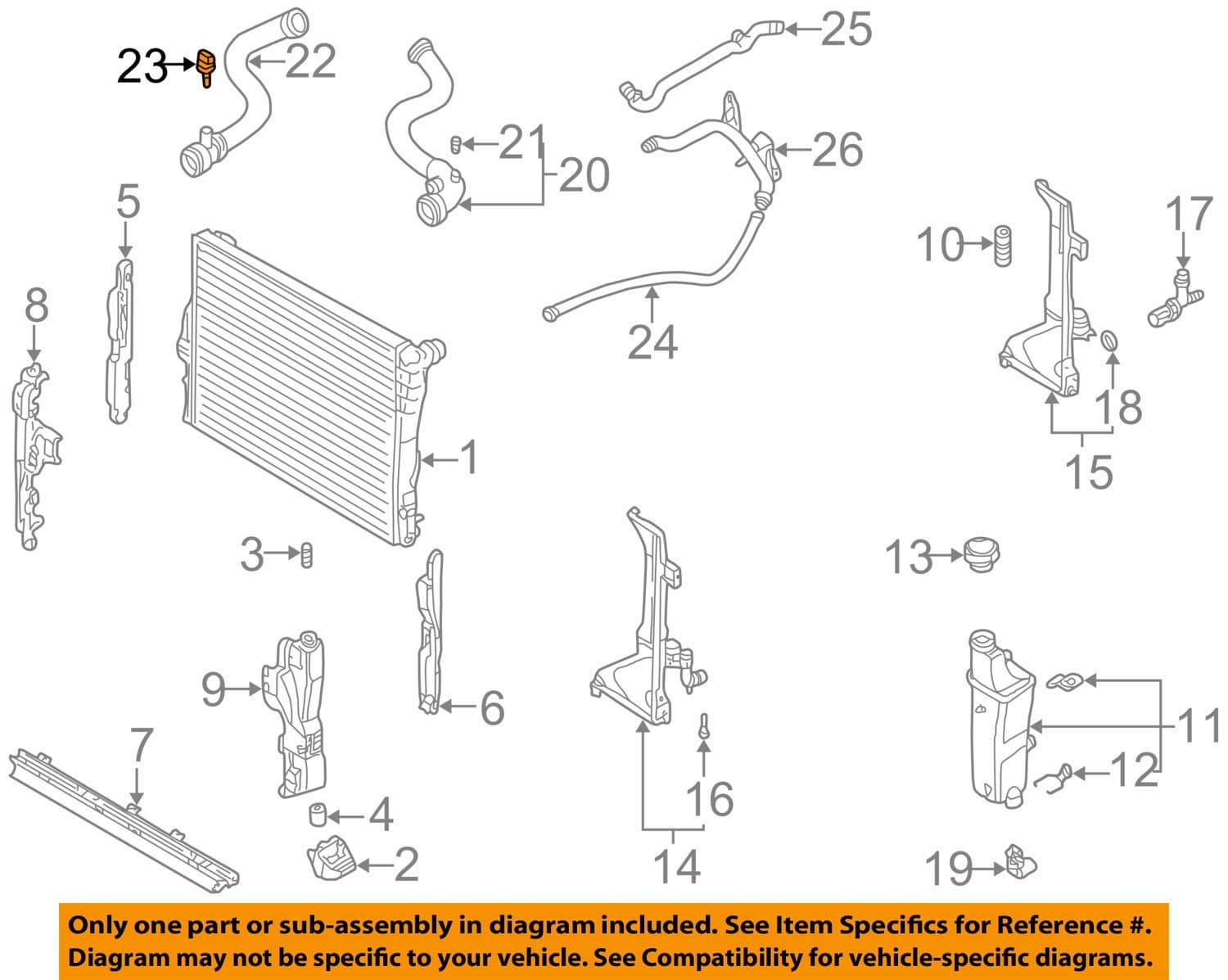 BMW 13621433077 Coolant Temperature Sensor