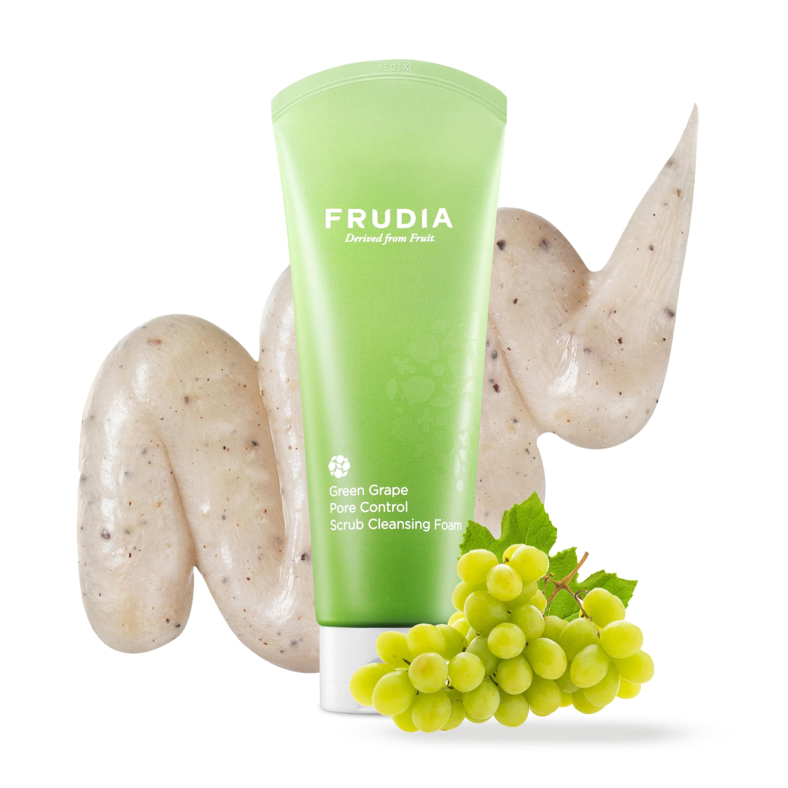 Green Grape Pore Control Face Cleansing Foam, Scrub Formula