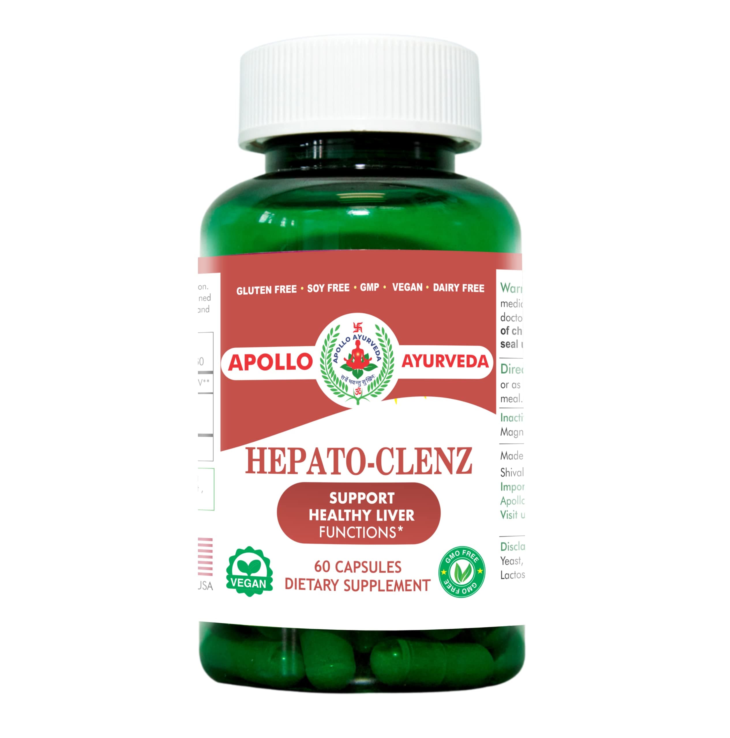 Natural Liver Cleanse and Detox Supplement Made with Organic Kali Haldi (Berberis aristata) Turmeric(Curcumin) and Black Pepper | 60 Veg Capsules | Made in USA - Hepato-Clenz