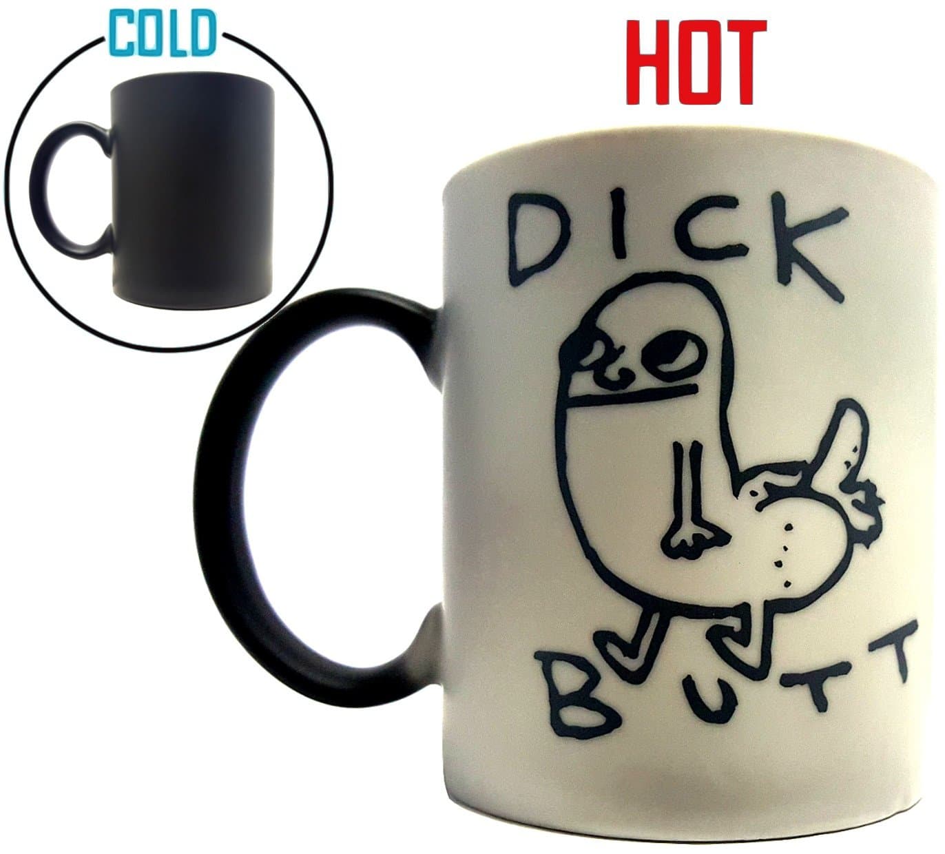 Prank Mug - Funny Dickbutt Color Changing Magic Mug Dick butt