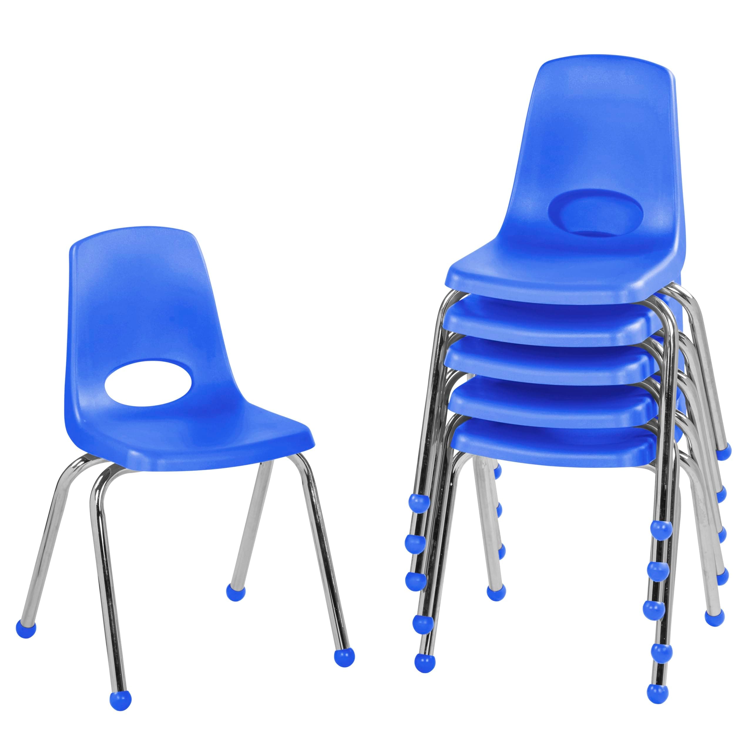 Factory Direct Partners Stackable School Chair, Stackable School Chairs with Chrome Steel Legs