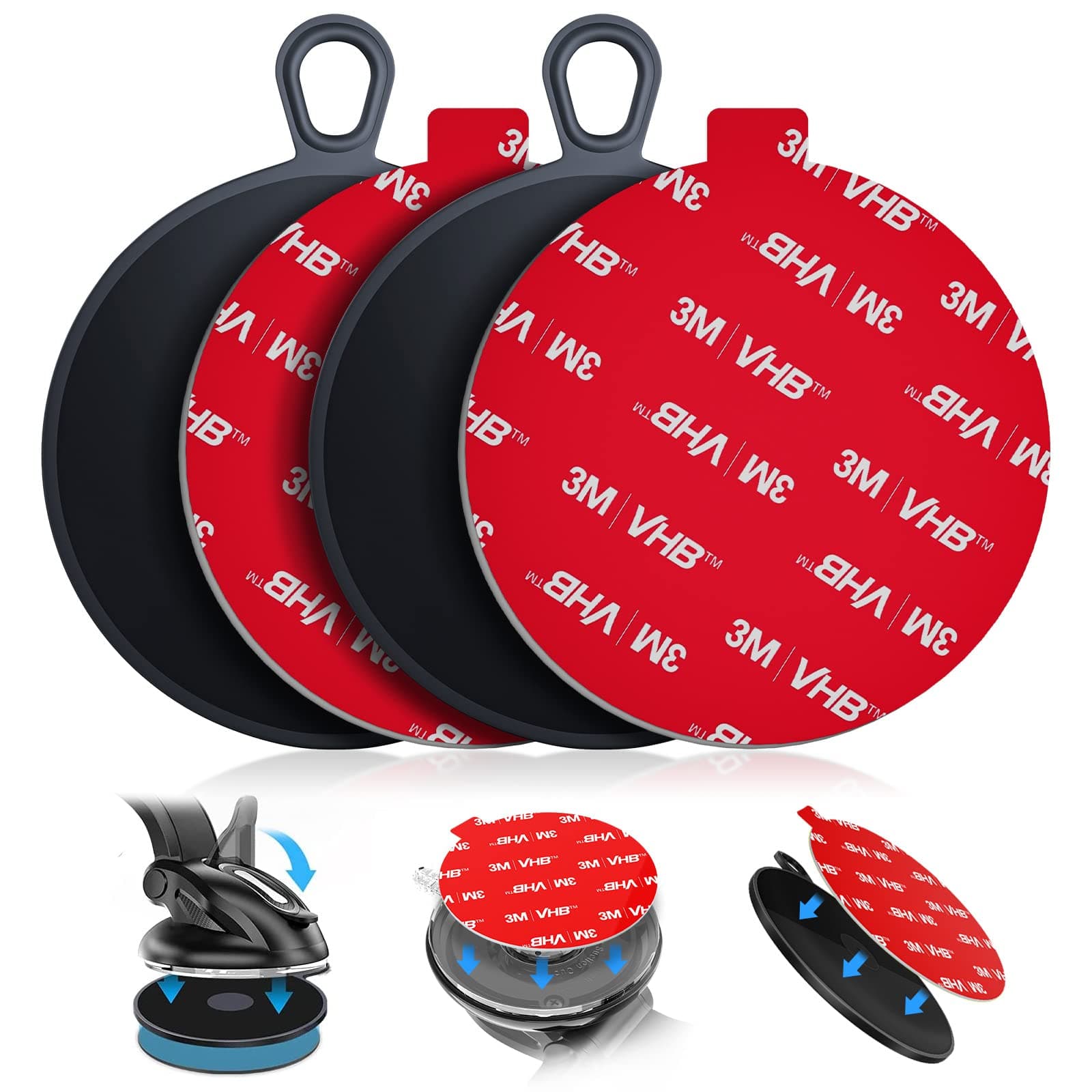 volport Mounting Disk with Double Sided Tape - for Suction Cup