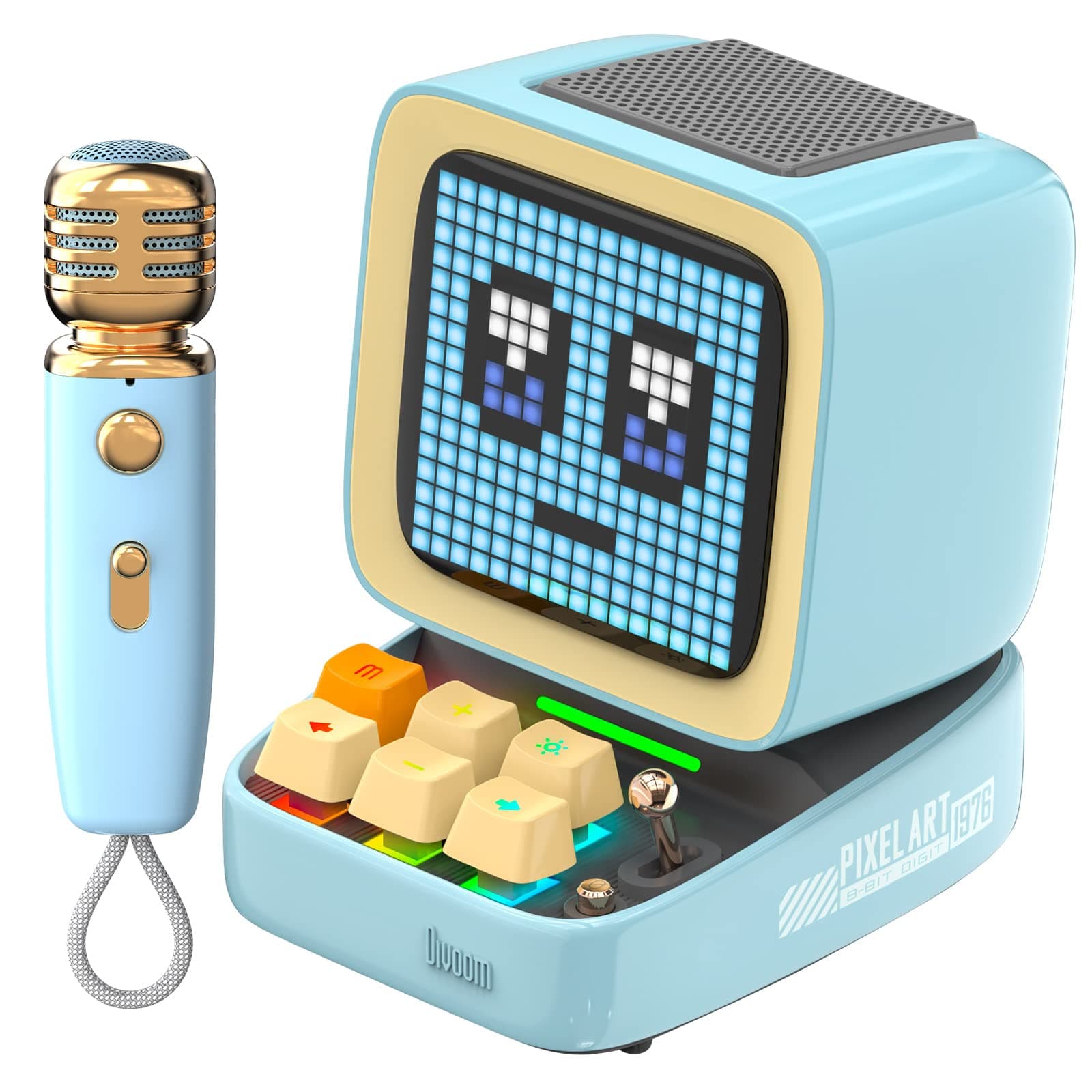 Divoom Ditoo-Mic Retro Pixel Art Game Bluetooth Speaker Microphone Karaoke Function