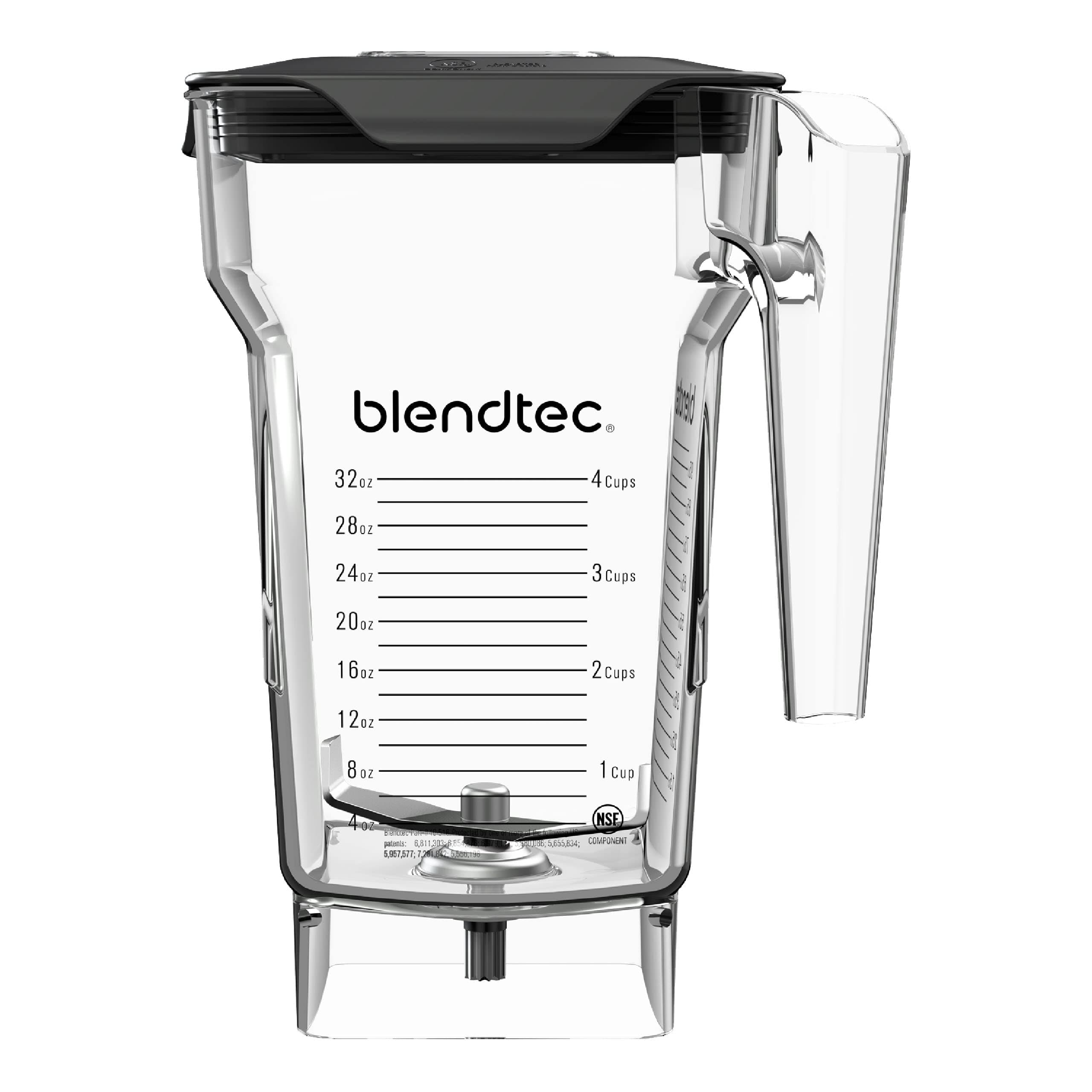 75 oz FourSide Jar - Four-Sided Blender Jar Compatible with Most Blenders - 32 oz Blending Capacity - Clear