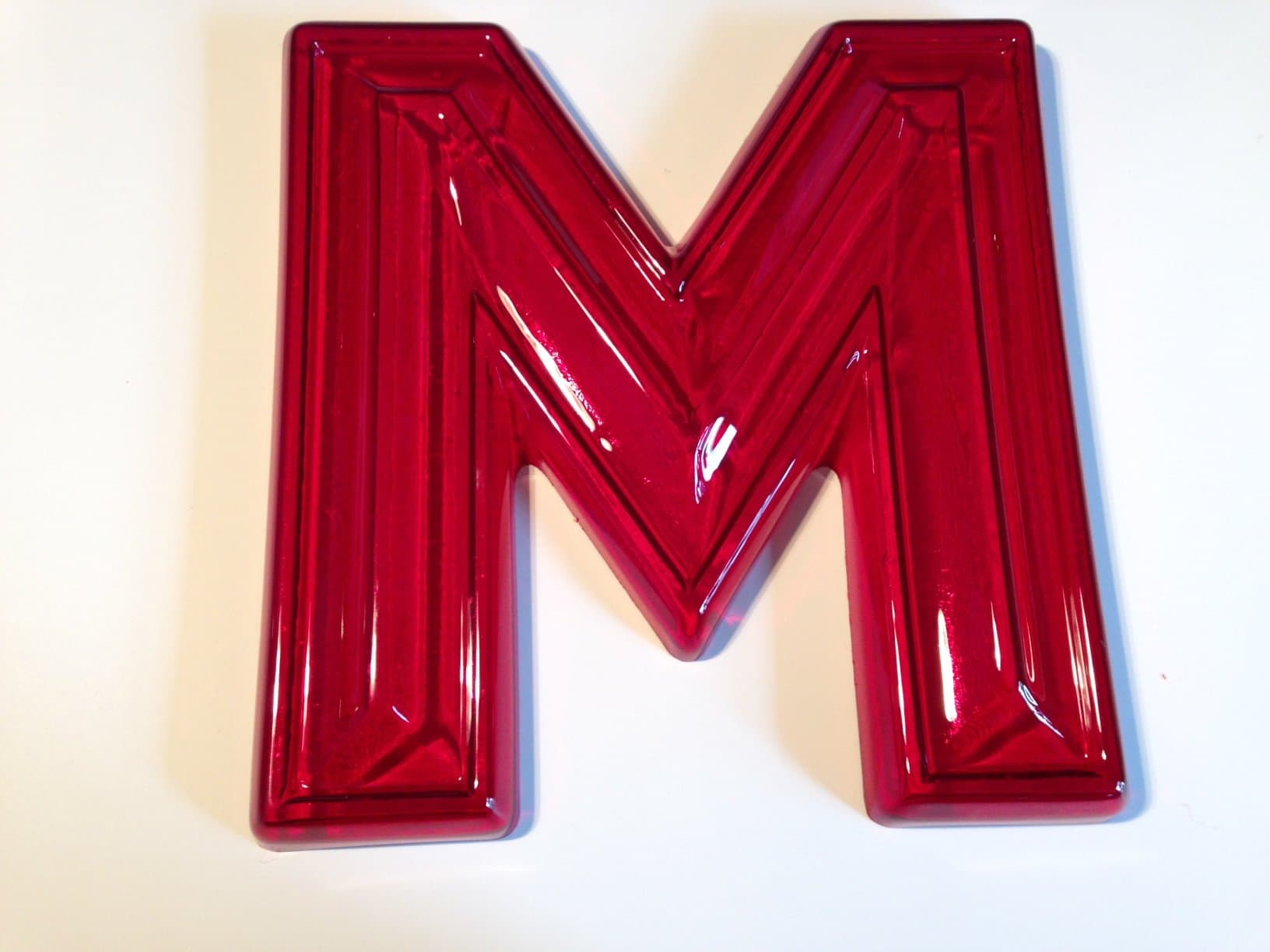 Big Red Retro Marquee Letters-M