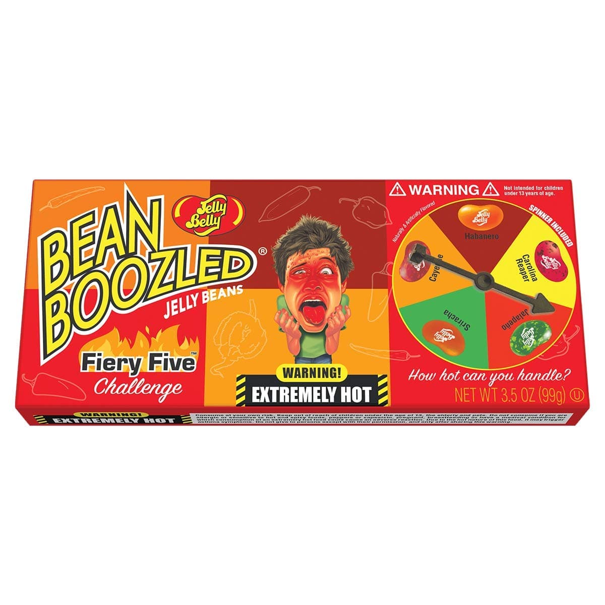 Jelly Belly Candy Jelly BeansBoxBoozledFieryFive, Red