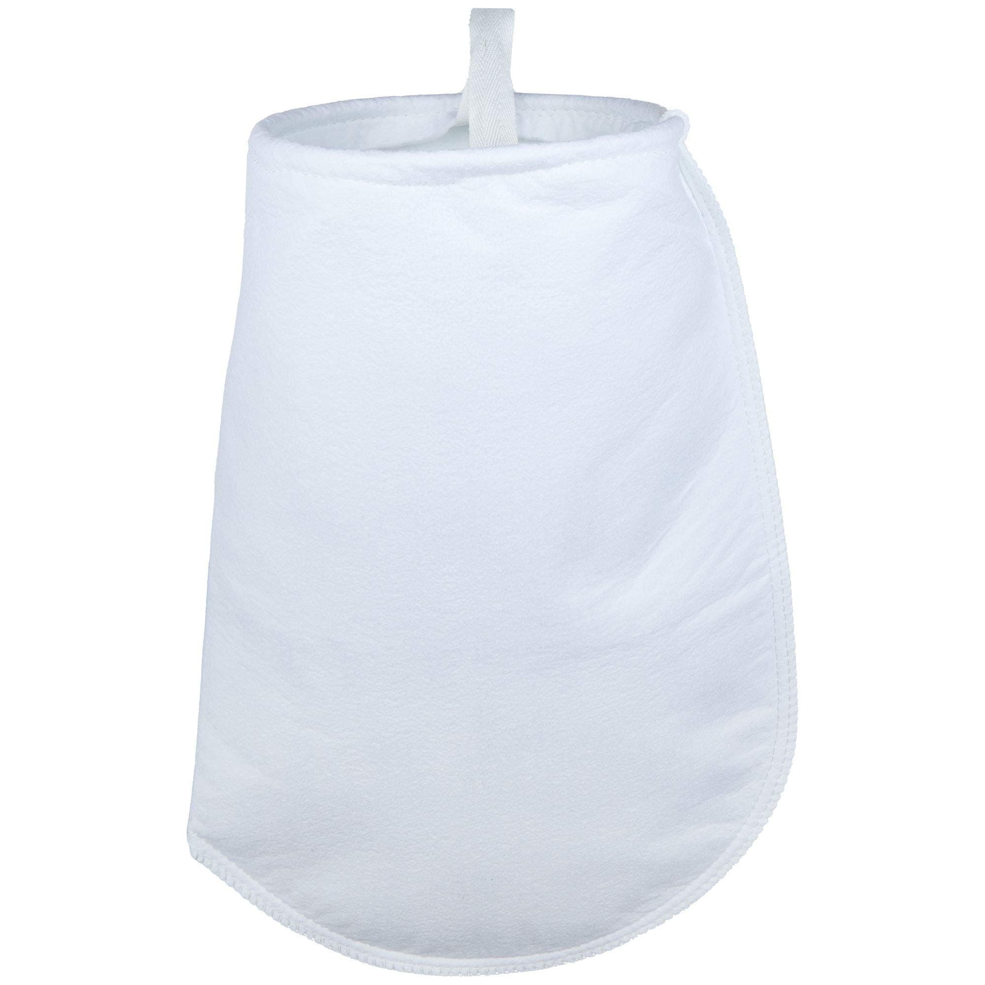 Polyester Felt Filter Sock, 10 Micron Rated, Singed For Strength, 7" x 16" Size