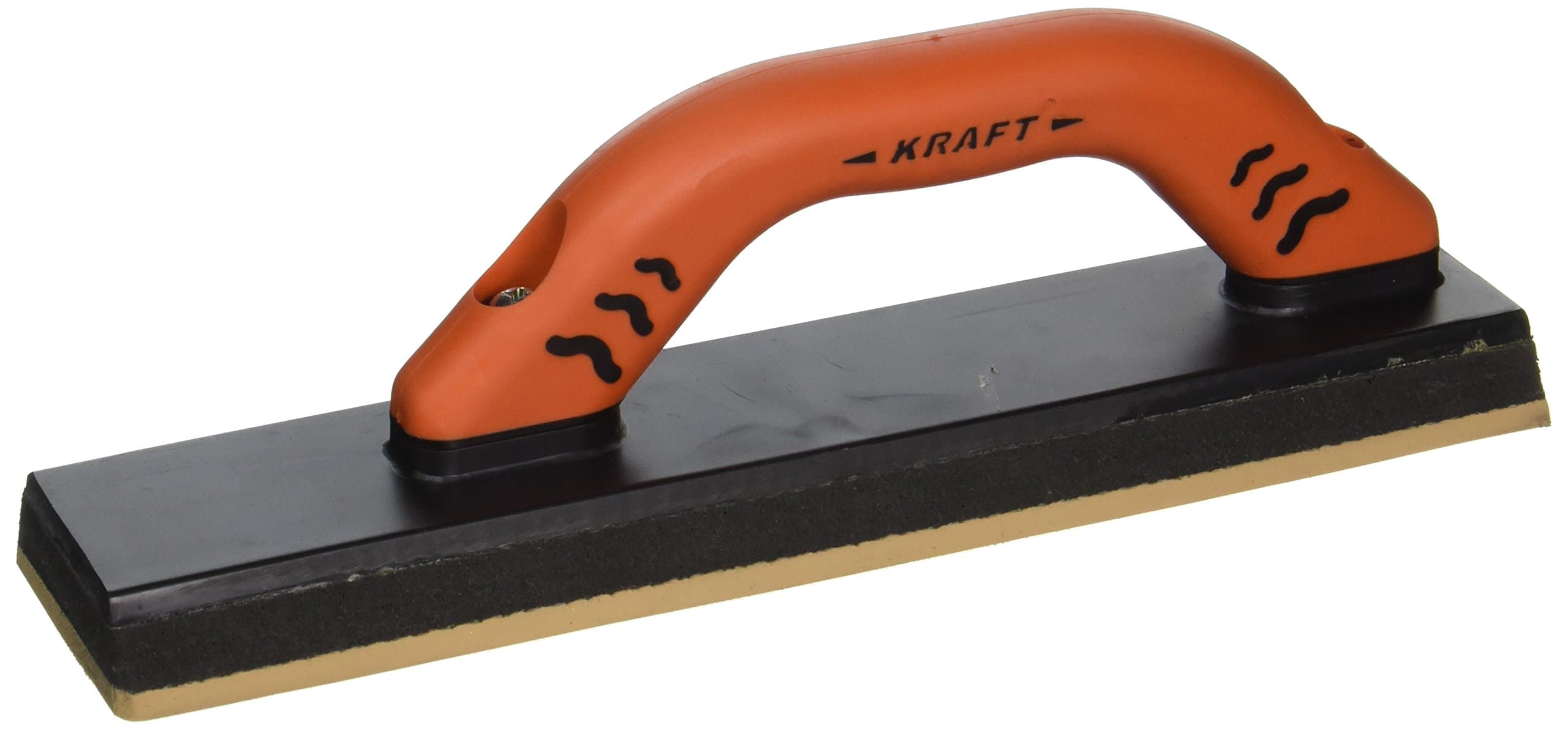 Superior Tile Cutter and Tools St127PF Toe Grout Float with ProForm Soft Grip Handle, 12-Inch x 3-Inch, Orange and Black