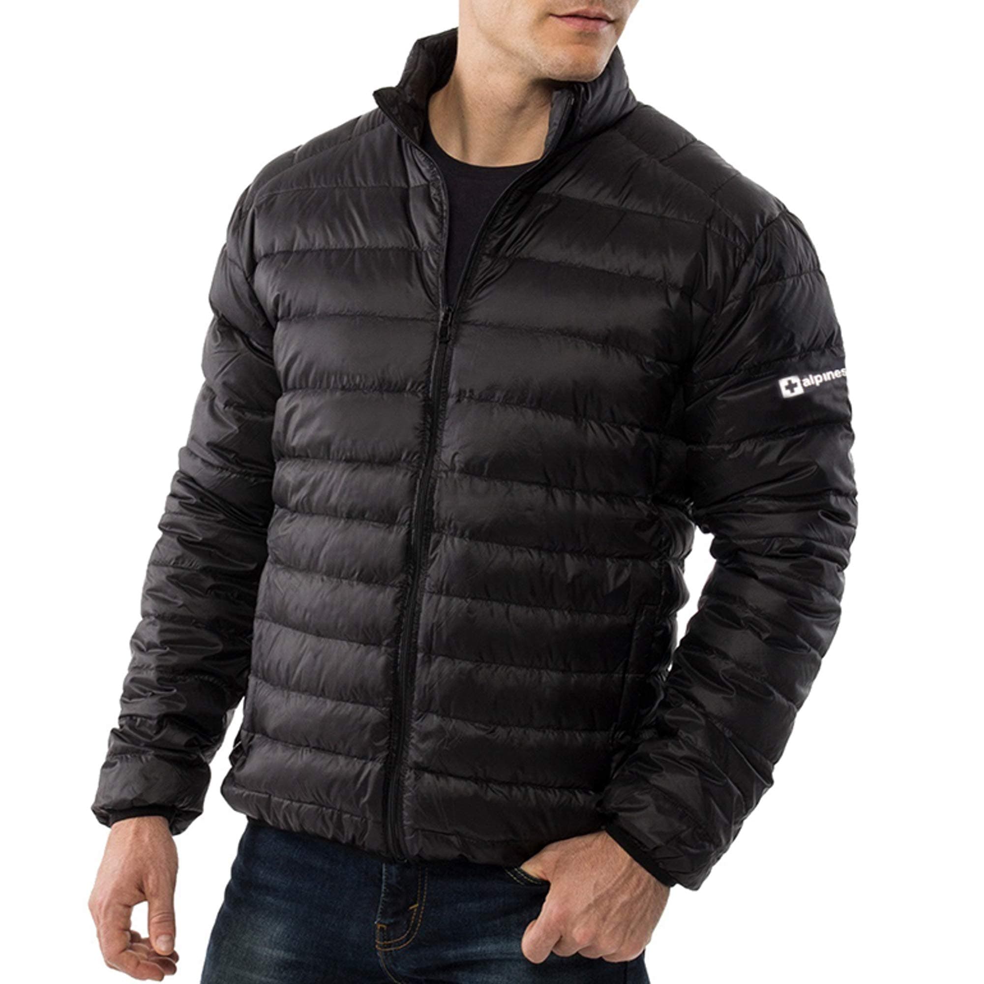 Niko Mens Down Alternative Jacket Puffer Coat Packable Warm Insulation & Lightweight