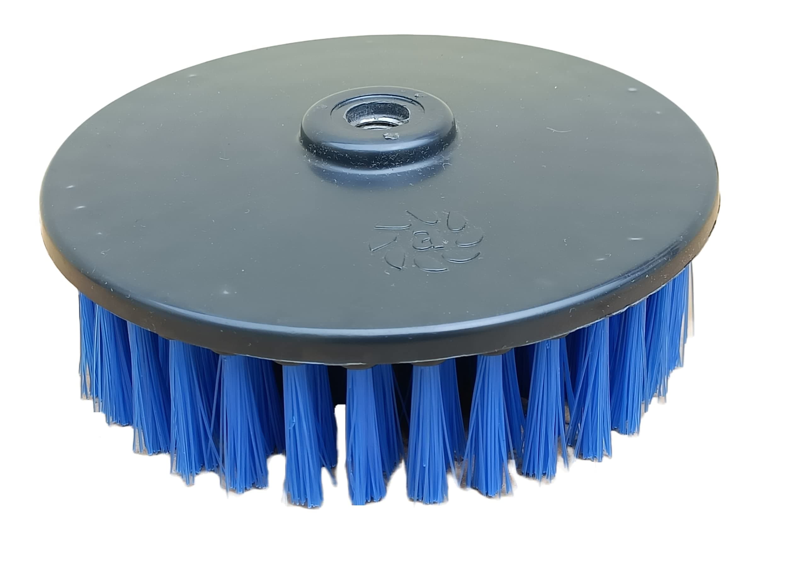 Cleaning Disc Pad for Polisher, Angle Grinder, Buffer with M14 (Brush 6.5 Inches Blue-Medium Hard)