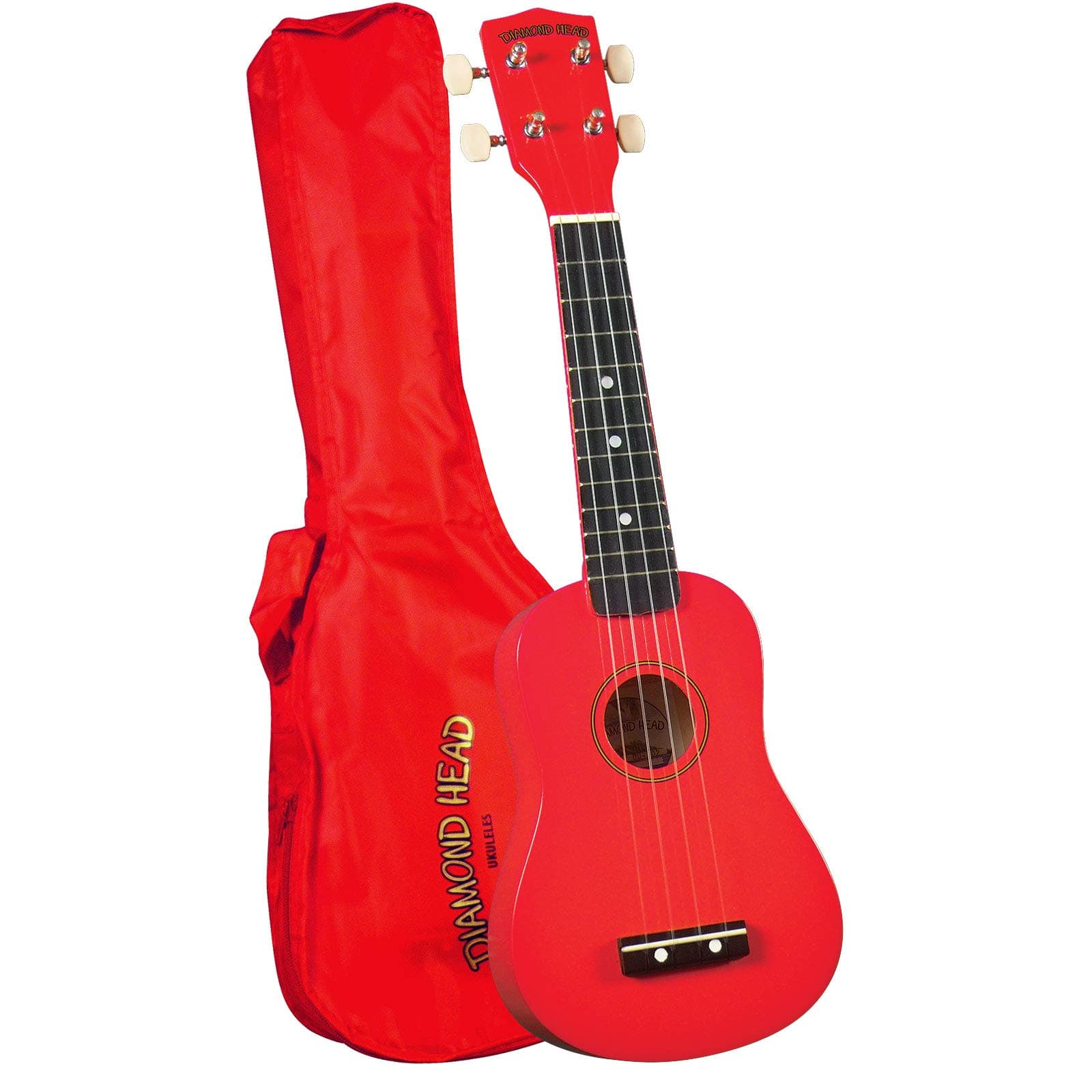 DU-102 Rainbow Soprano Ukulele - Red