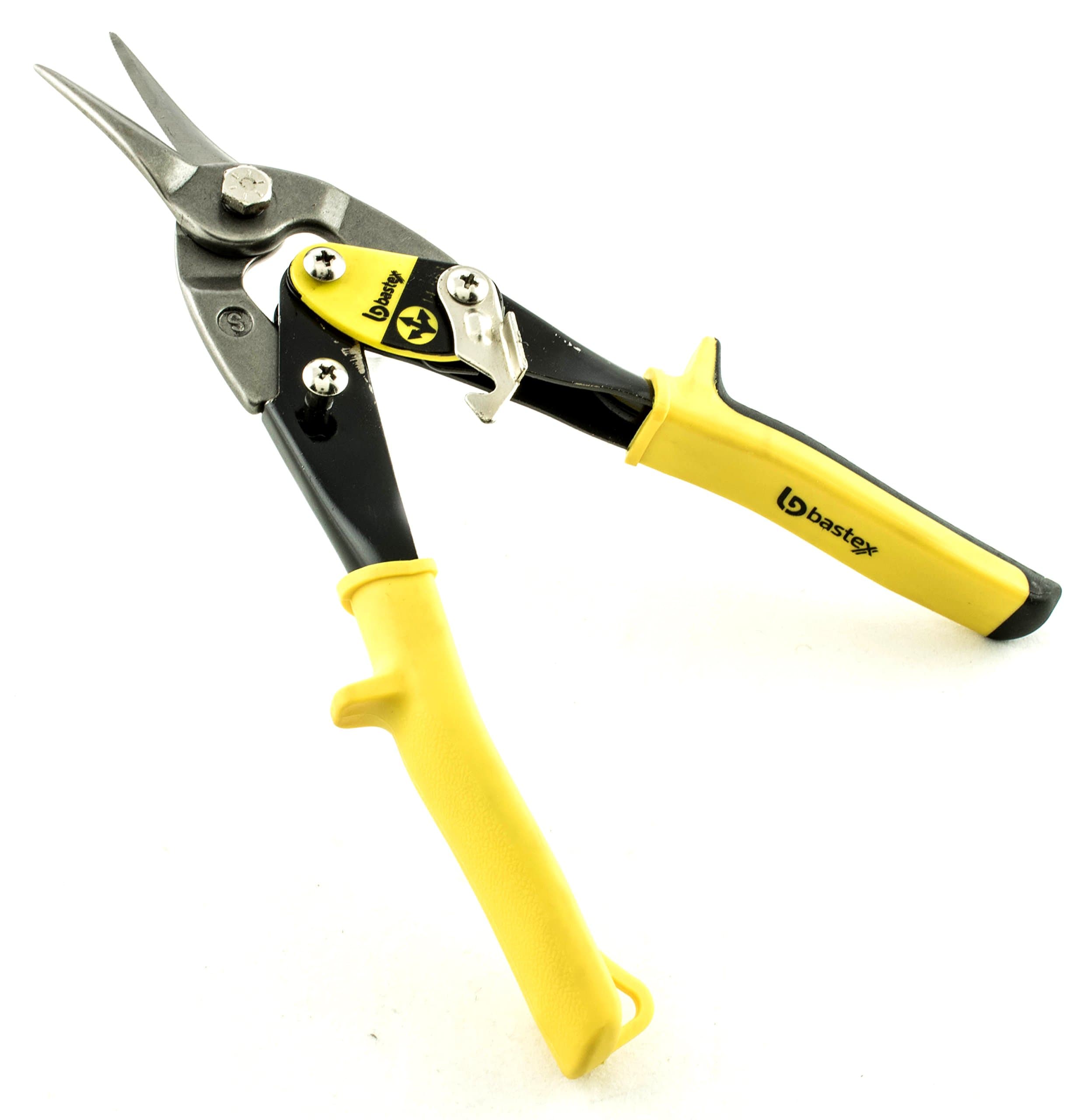 Bastex Straight Left and Right Aviation Tin Snips. Compound Scissors Shears for Cutting Aluminum and other Thin Metal Sheets. Heavy Duty Tool Cutters. Hand Steel Cutter Tools