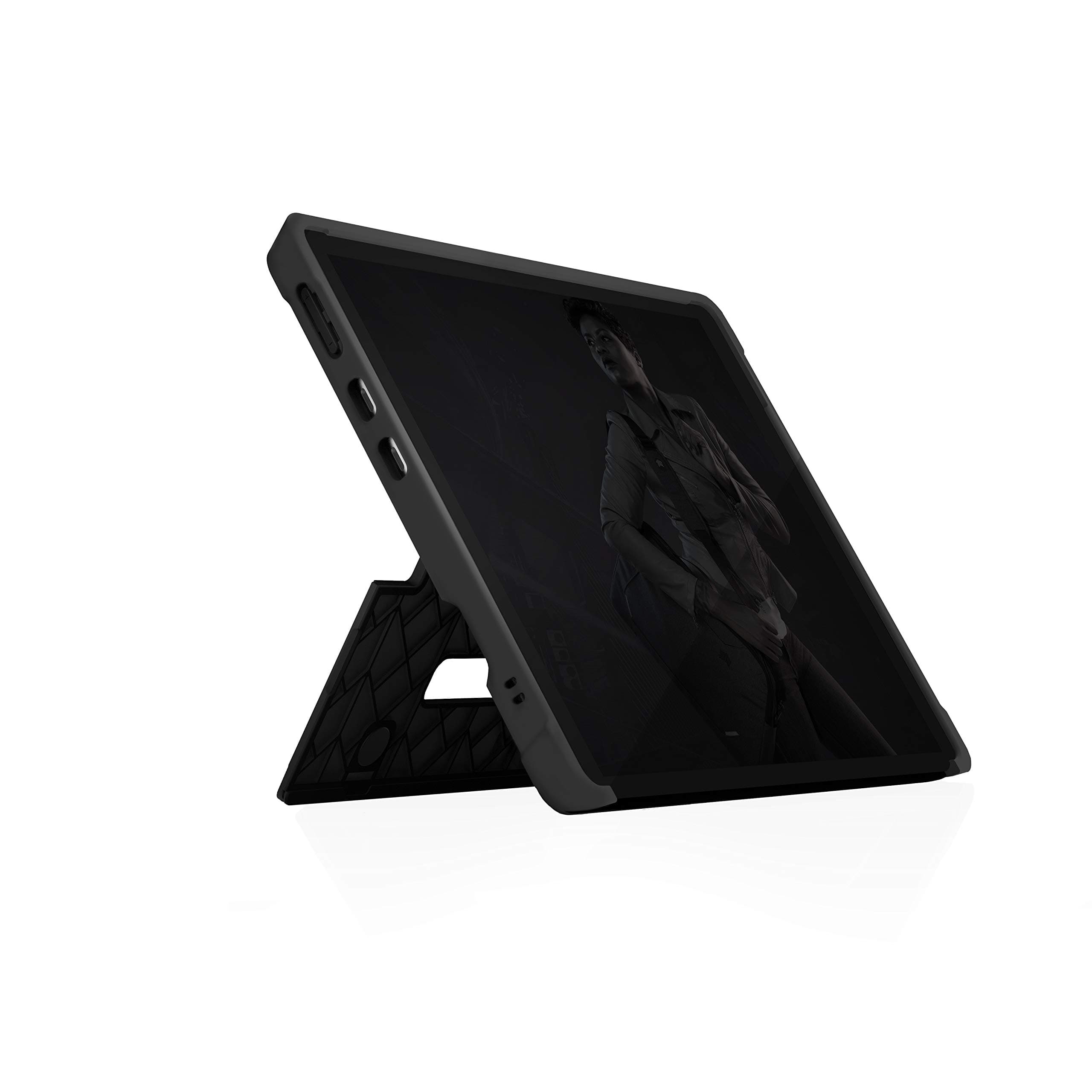 STM Dux Shell for Microsoft Surface Pro X (2019/2020/2021) - Durable and Protective Case - Black