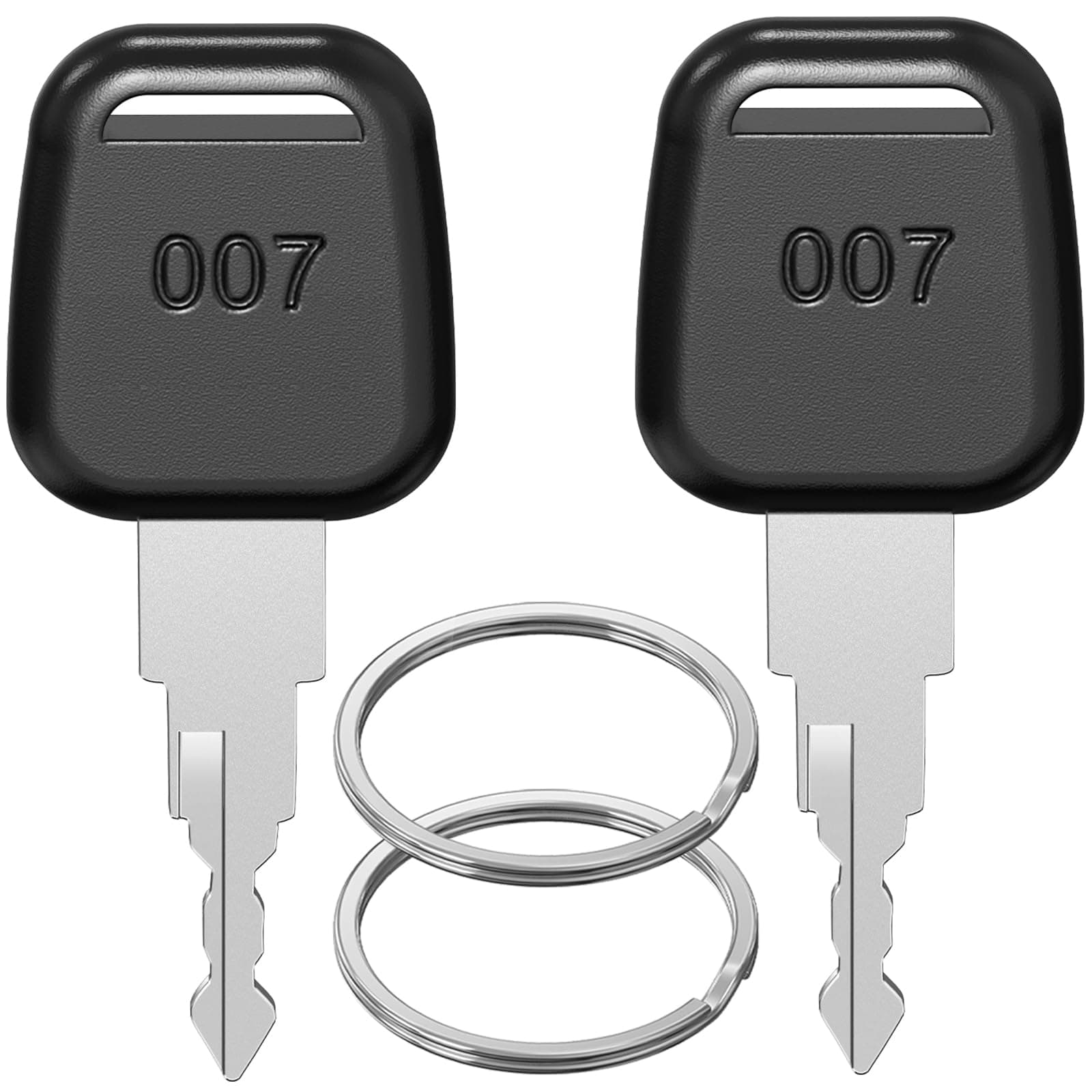 Master Keys Compatible with 007 2Pack, Ancable OO7 Luggage Keys Compatible with Luggage Suitcase Password Locks Black