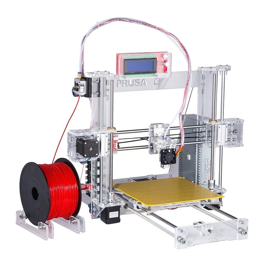 Precision Reprap Prusa i3 DIY 3d Printerkit with 2 Rolls Filament 8GB SD card and LCD for Free