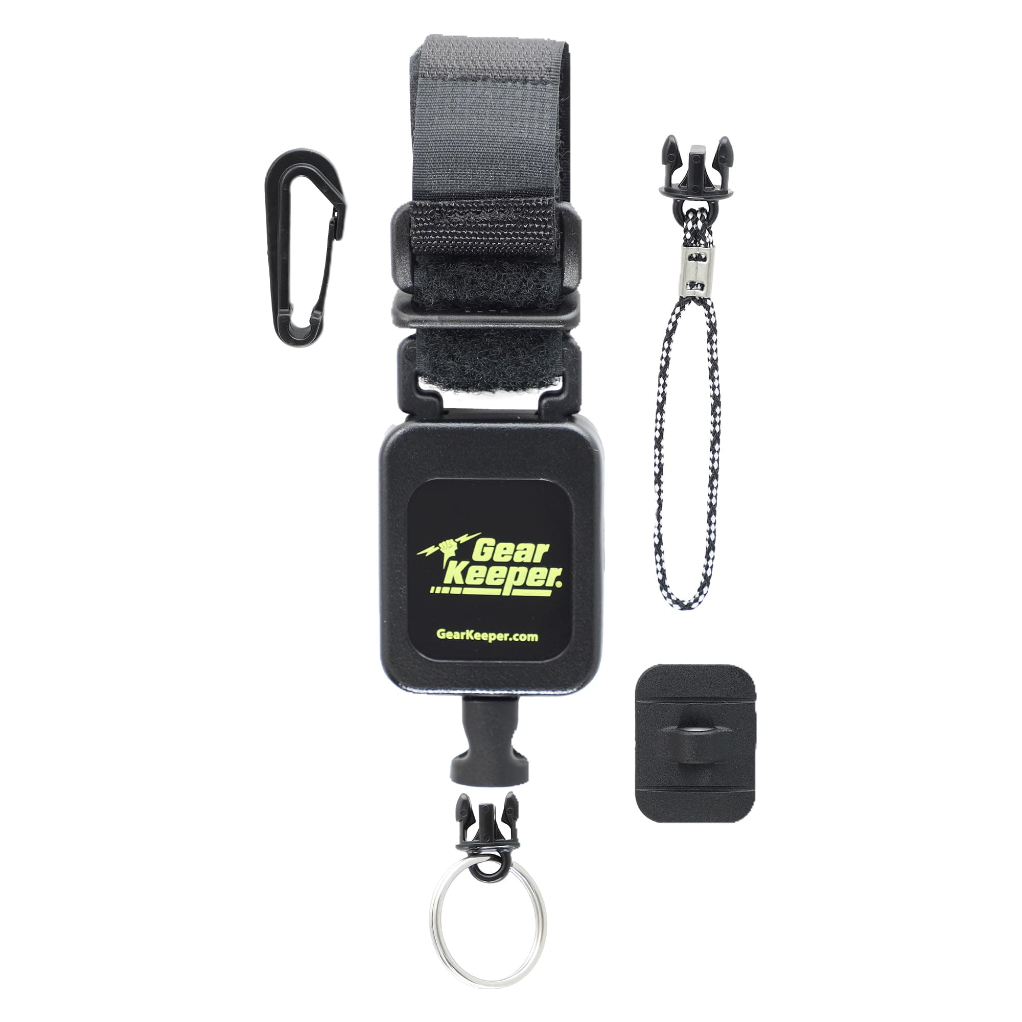Gear Keeper Deluxe Instrument Tether - Retractable Tether With Combo Mounting - Ideal For Fishing Tools, Hunting Accessories & Tactical Gear - 32” Extension, 9oz. Retraction - USA Made