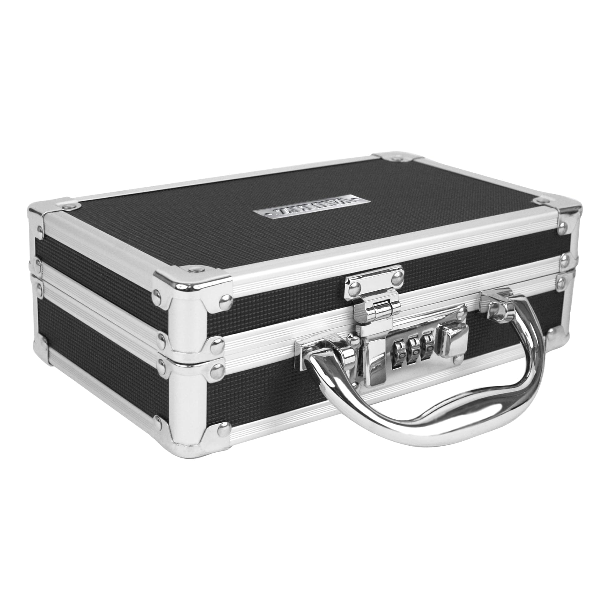 Vaultz Locking Medicine Case with Combination Lock - Portable Lock Box Briefcase for Medications, Cash & Valuables, Organized Storage Case with Handle, 1 Pack