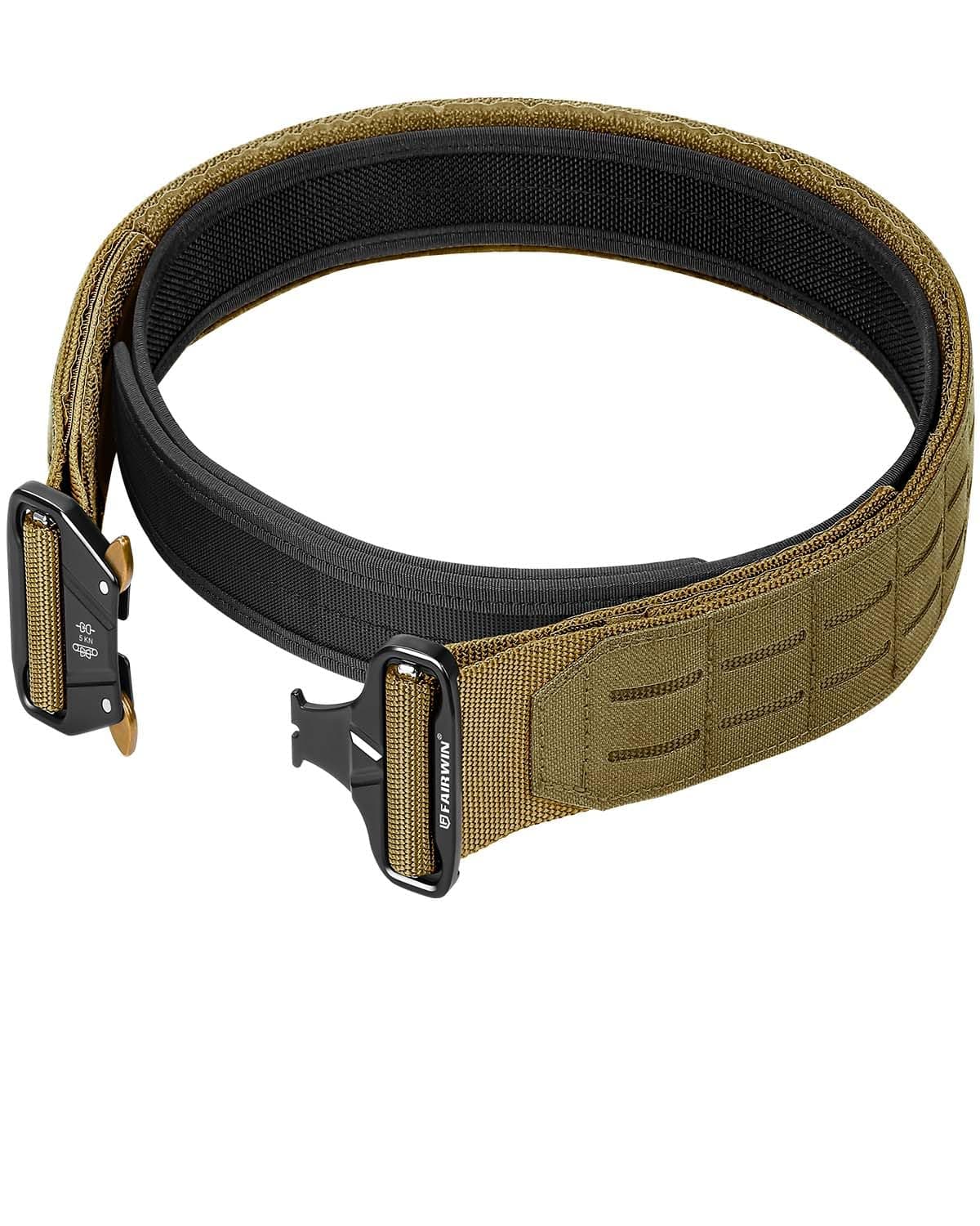 Tactical Balttle Belt, 2" Molle Rigger War Combat Belt with Quick Release Buckle Law Enforcement Duty Belts for Men