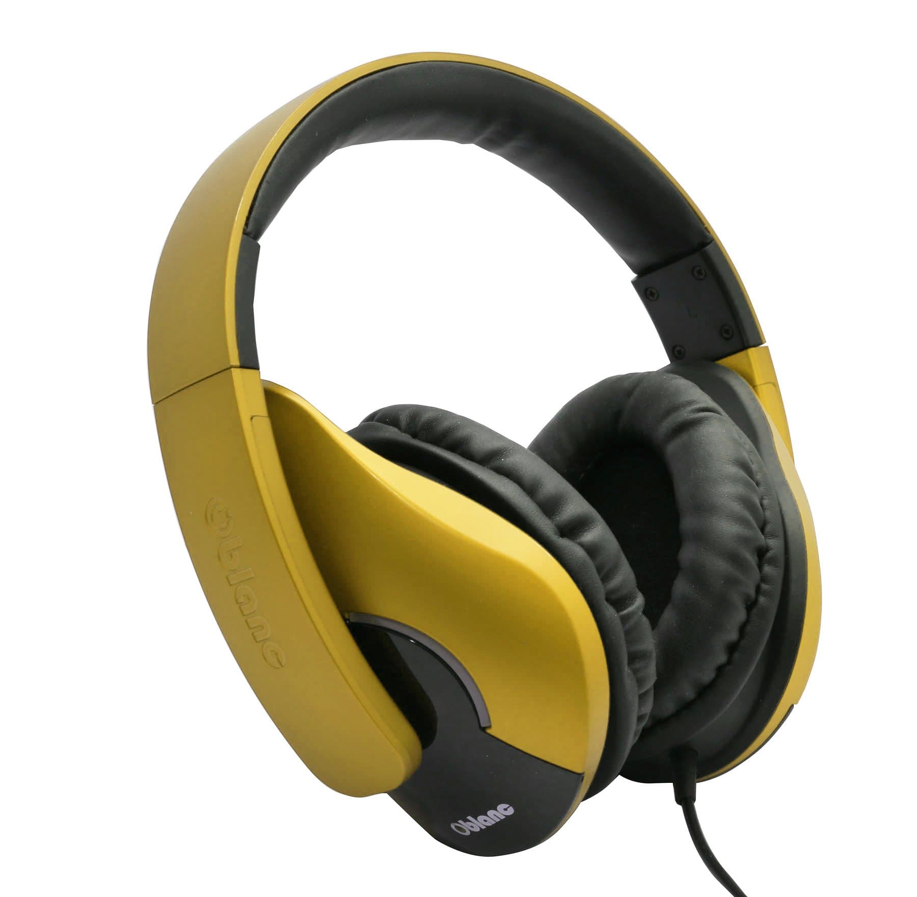 Oblanc OG-AUD63070 SHELL200 Stereo Headphones with In-line Microphone - Gold