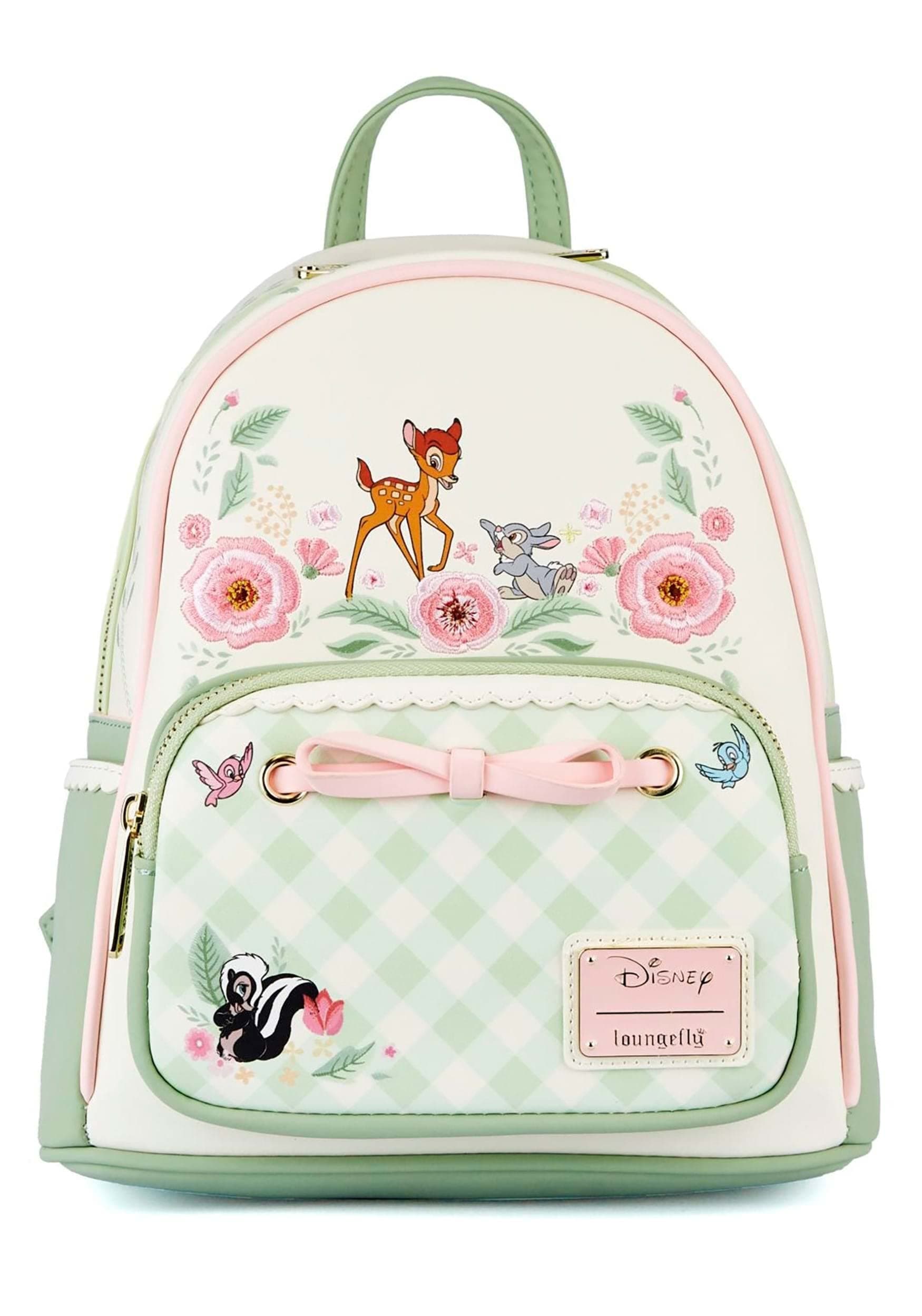 Loungefly Bambi Spring Time Gingham Mini Backpack