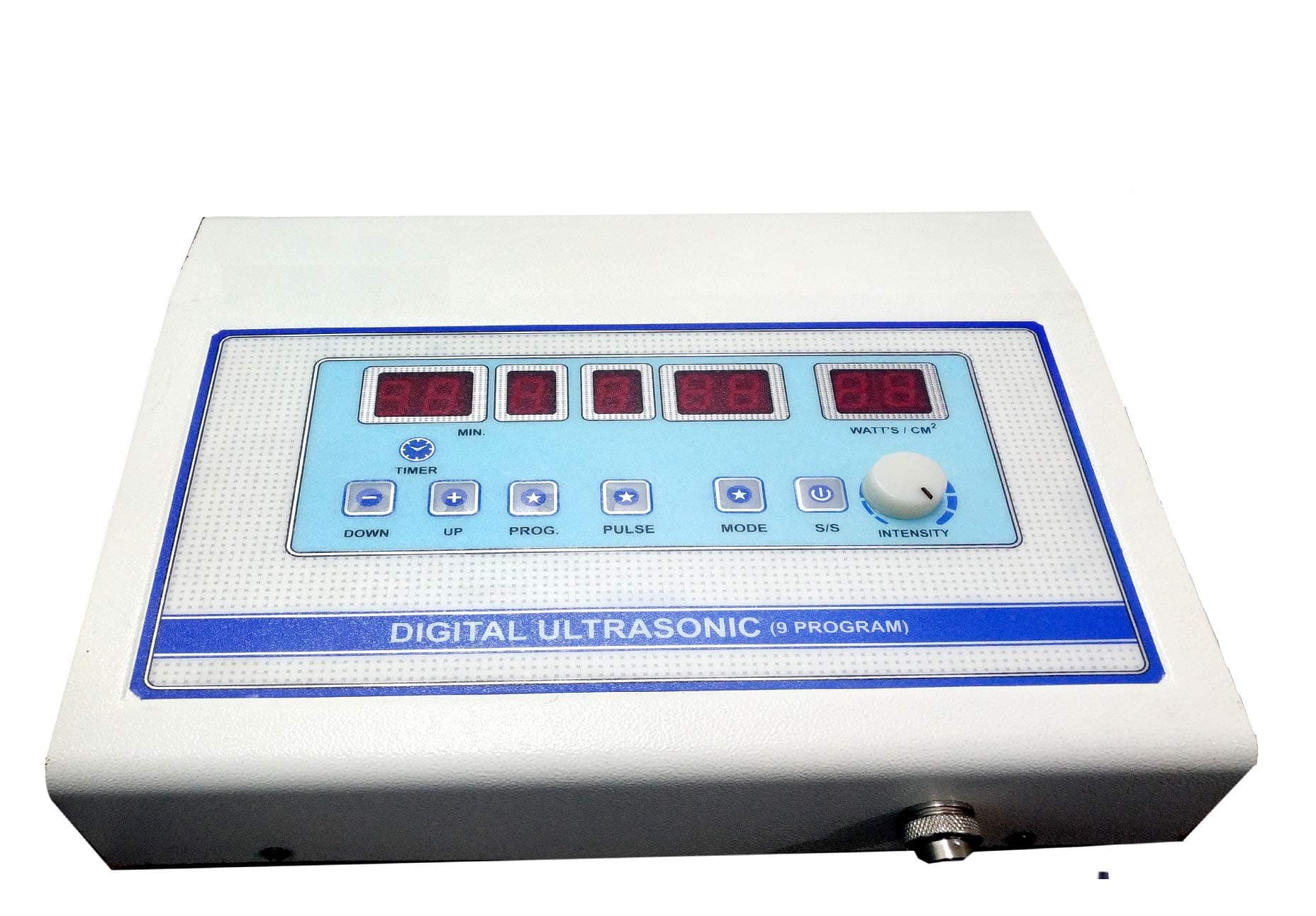 PHYSIOTREX® Physio Solutions White Electro Therapy Physio Therapy Digital Ultrasonic Machine with 9 Programs with 1 Year Warranty