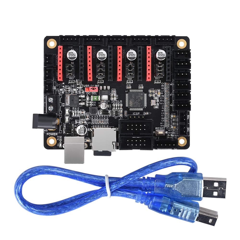 KINGPRINT SKR Mini Controller Board for 3D Printer Compatible with 12864LCD / Support A4988 / 8825 / TMC2208 / TMC2100 Driver (DC Plug Power)