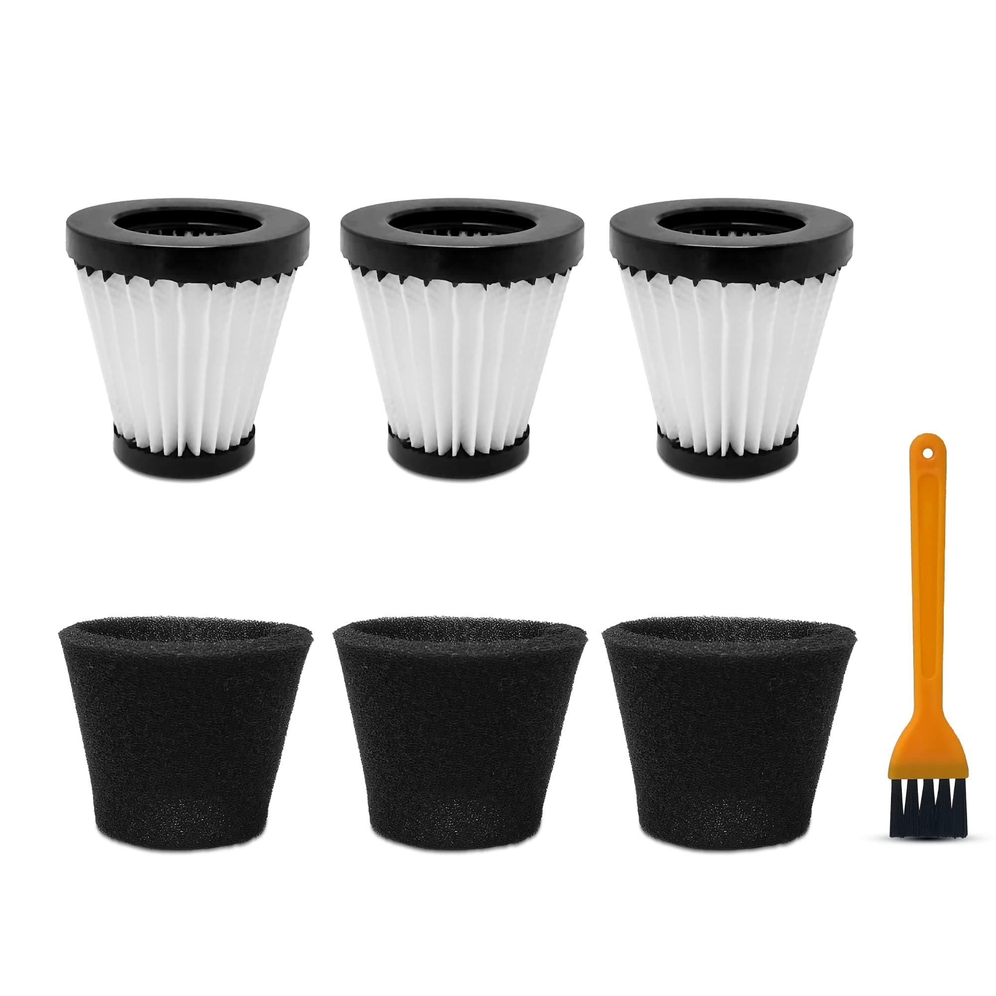 3 Pack Handheld Vacuum Cleaner Filter Compatible with Dirt Devil Scorpion Handheld Vacuum Cleaner Style F117, Compare to Part #AD40117