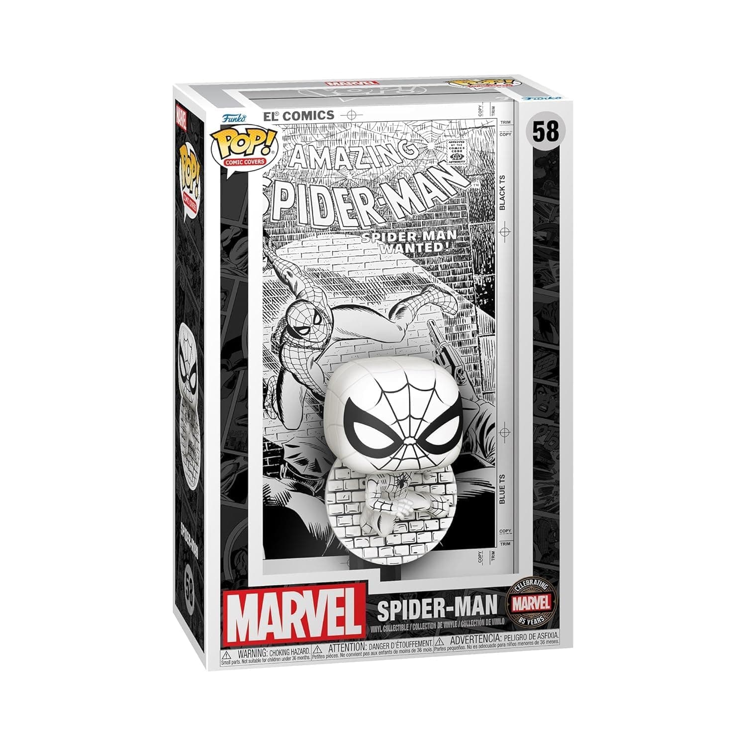 Funko POP! Comic Cover: Marvel's 85th - Spider-Man - Spider-Man​ - Marvel Comics - Collectable Vinyl Figure - Gift Idea - Official Merchandise - for Kids & Adults - Movies Fans