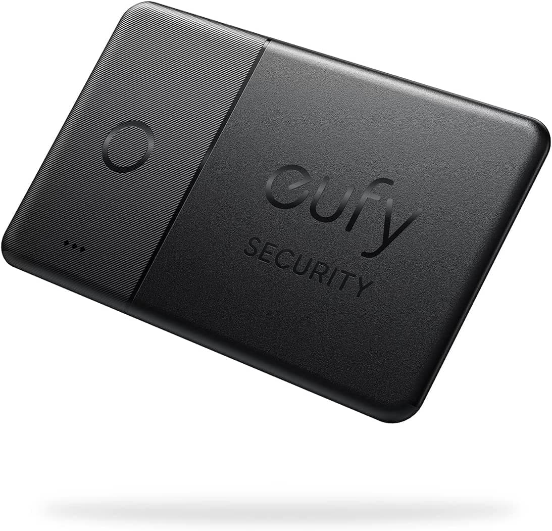 eufy Security SmartTrack Card E30 (Black, 1-Pack), Works with Apple Find My (iOS Only), Wallet Tracker, Phone Finder, Up to 3-Year Battery Life(Android Not Supported), Water Resistant