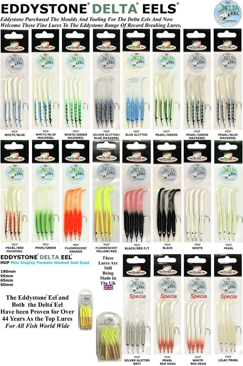 Delta Eel PK4 Lure - Black Red Firetail 50mm