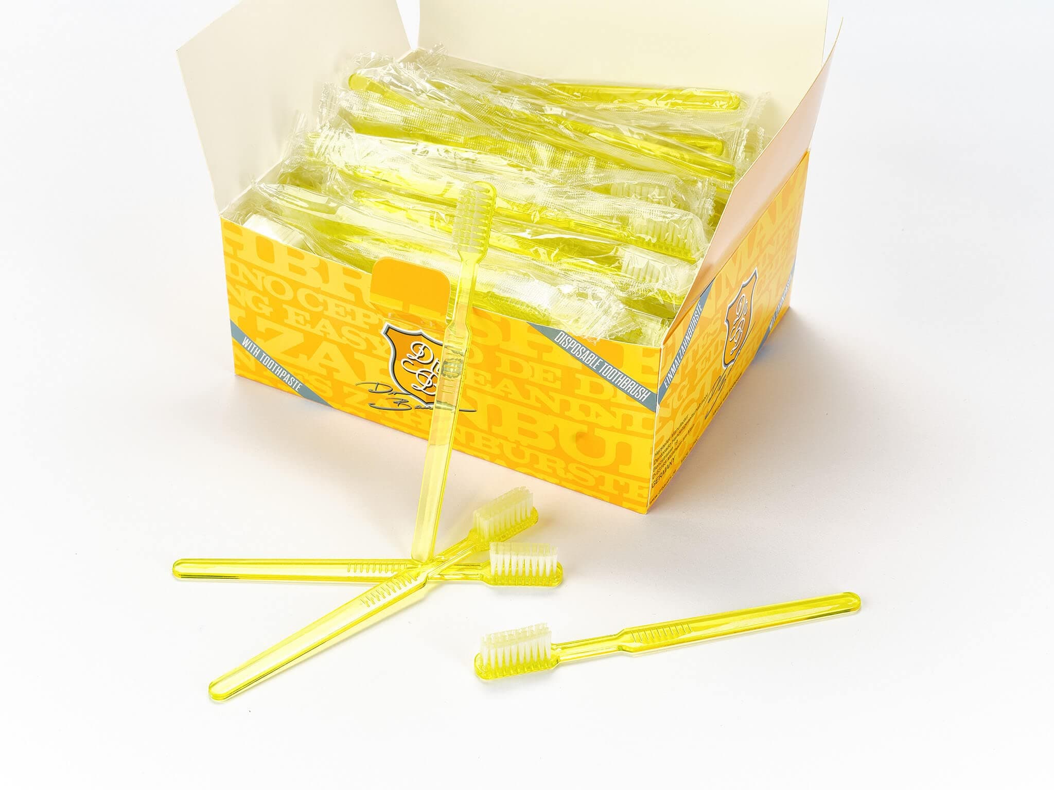 Bauer ́s Disposable Toothbrushes with Toothpaste Pack of 100