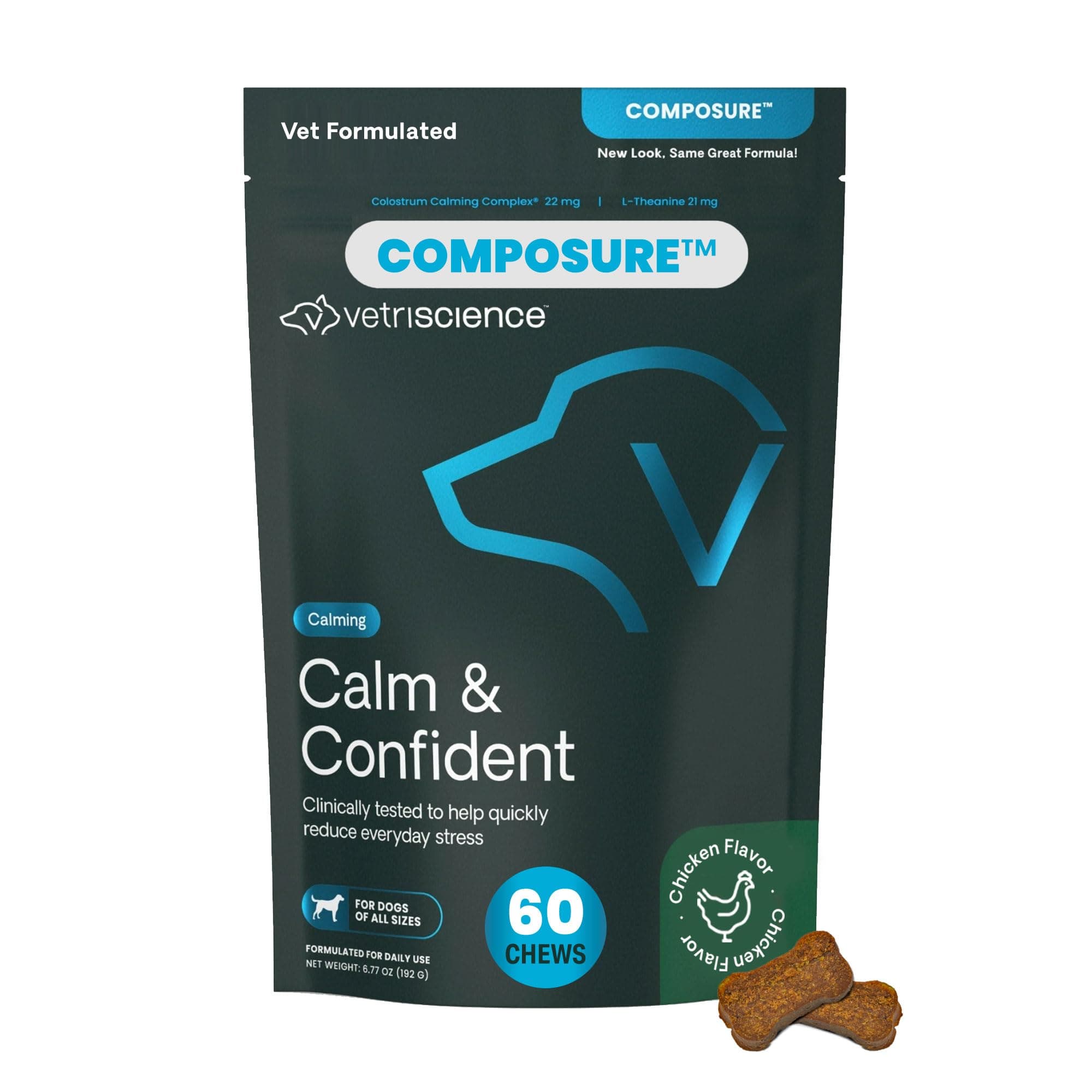 Composure for Medium and Large Dogs, 60 Soft Chews by VetriScience Laboratories