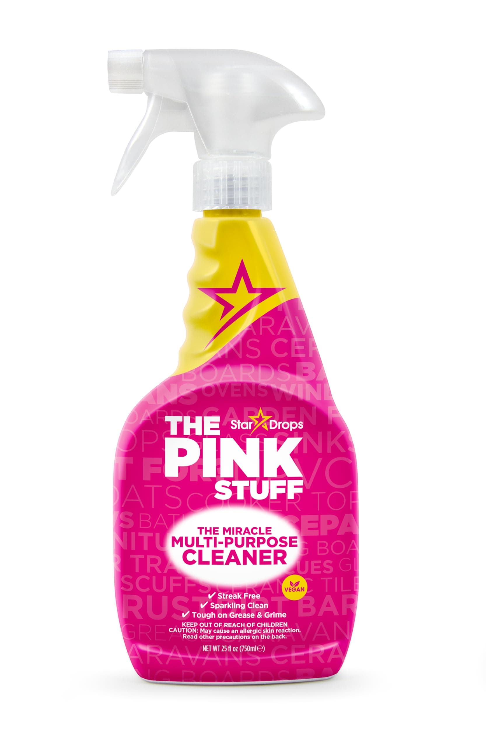 Pink Stuff Stardrops - The Pink Stuff - The Miracle Multi-Purpose Cleaner Spray- 25.36 Fl Oz