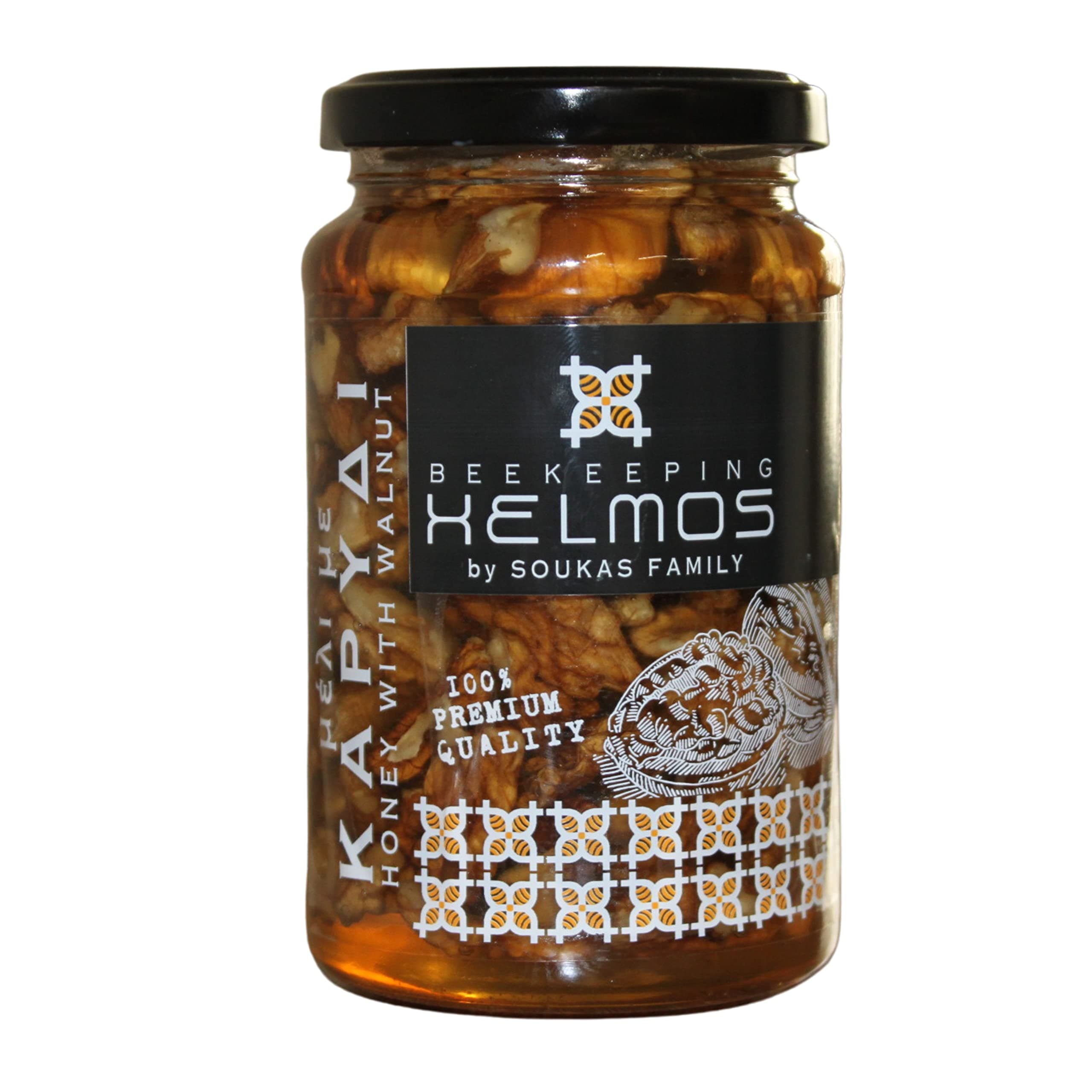 Helmos Greek Honey with Walnuts 370 g