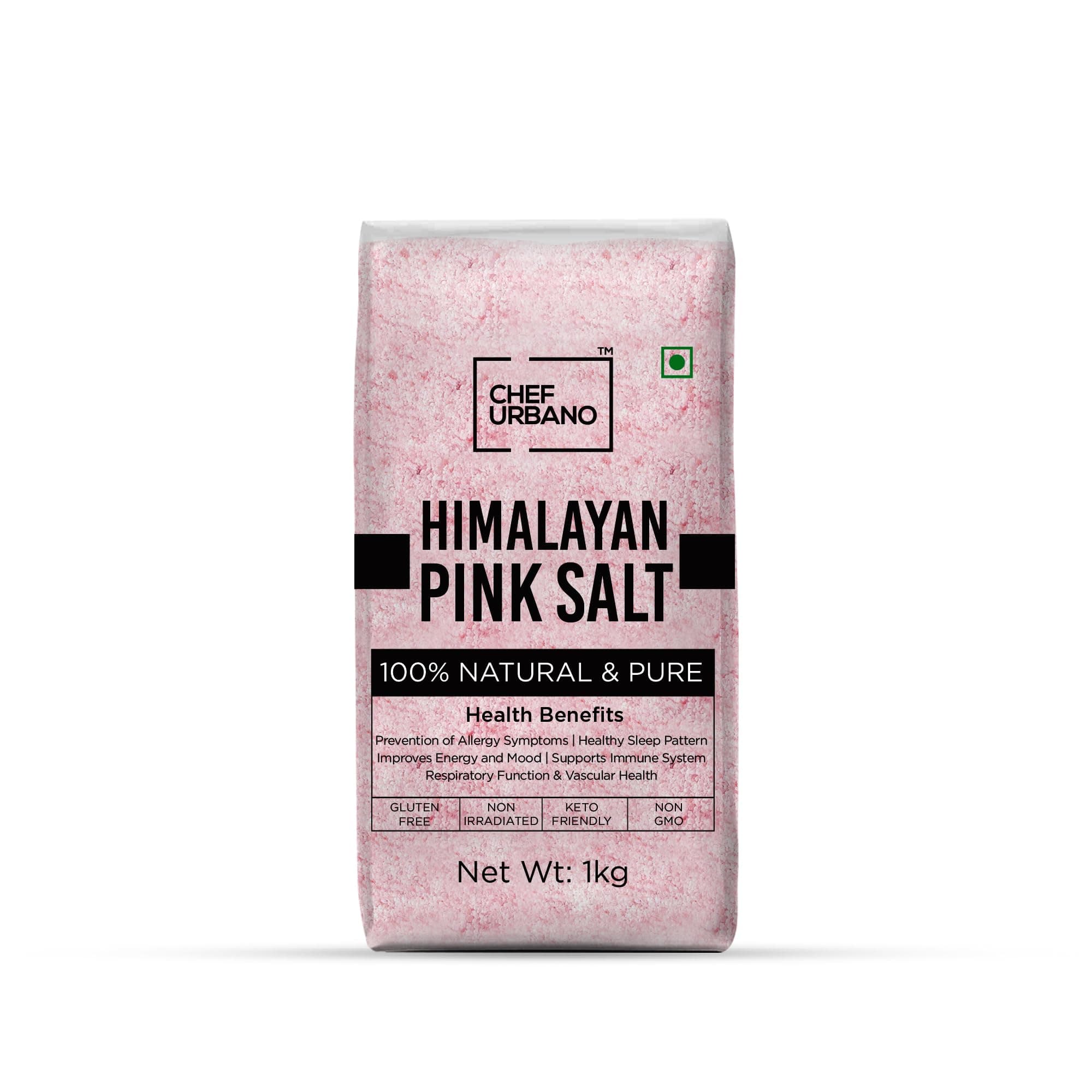 Himalayan Pink Salt 1 kg | 100% Pure & Natural | Mineral Rich Salt | Low Sodium | Packed with 84 Minerals