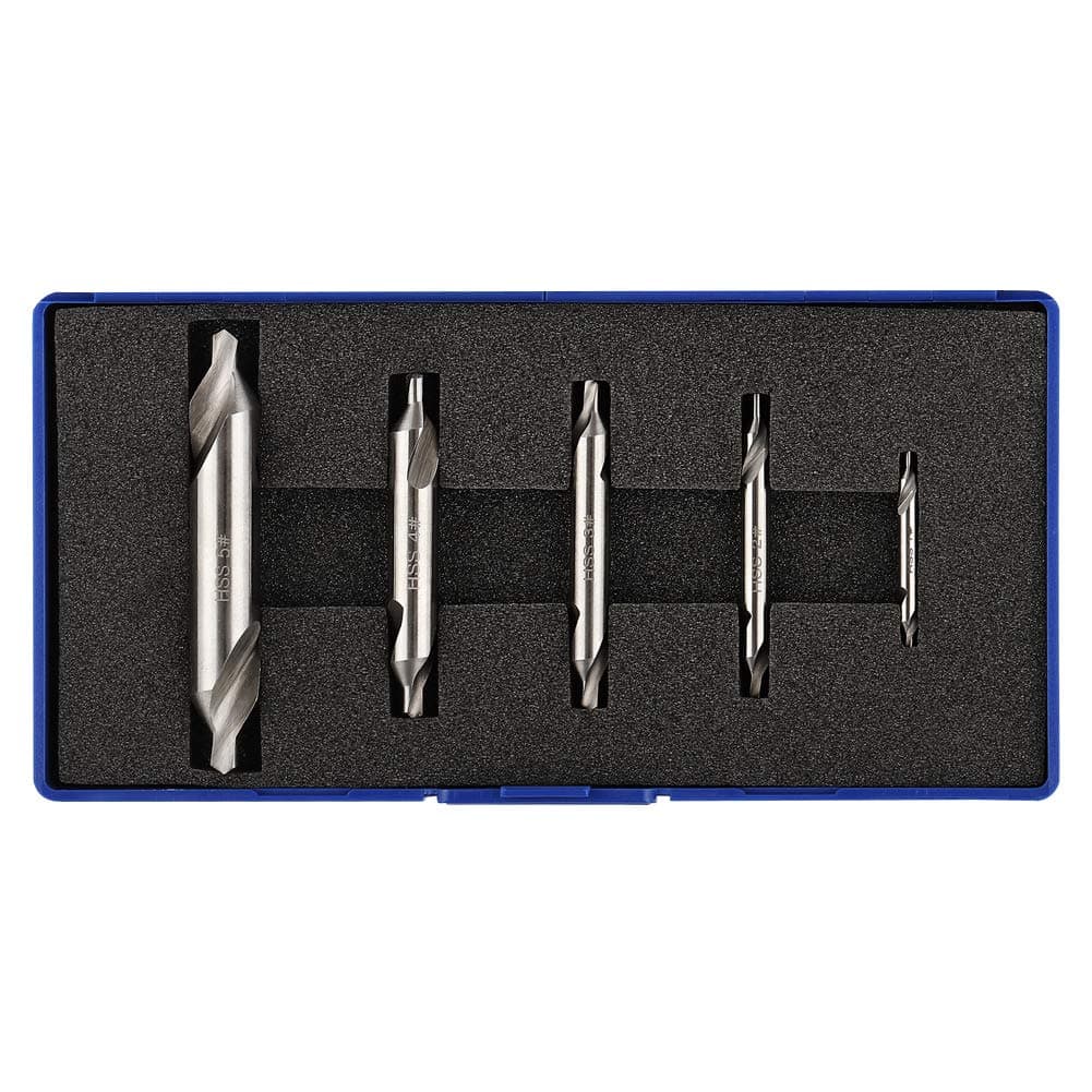 COMOWARE Center Drill Bit Set - Countersink Lathe Mill Tooling Set, HSS, M2