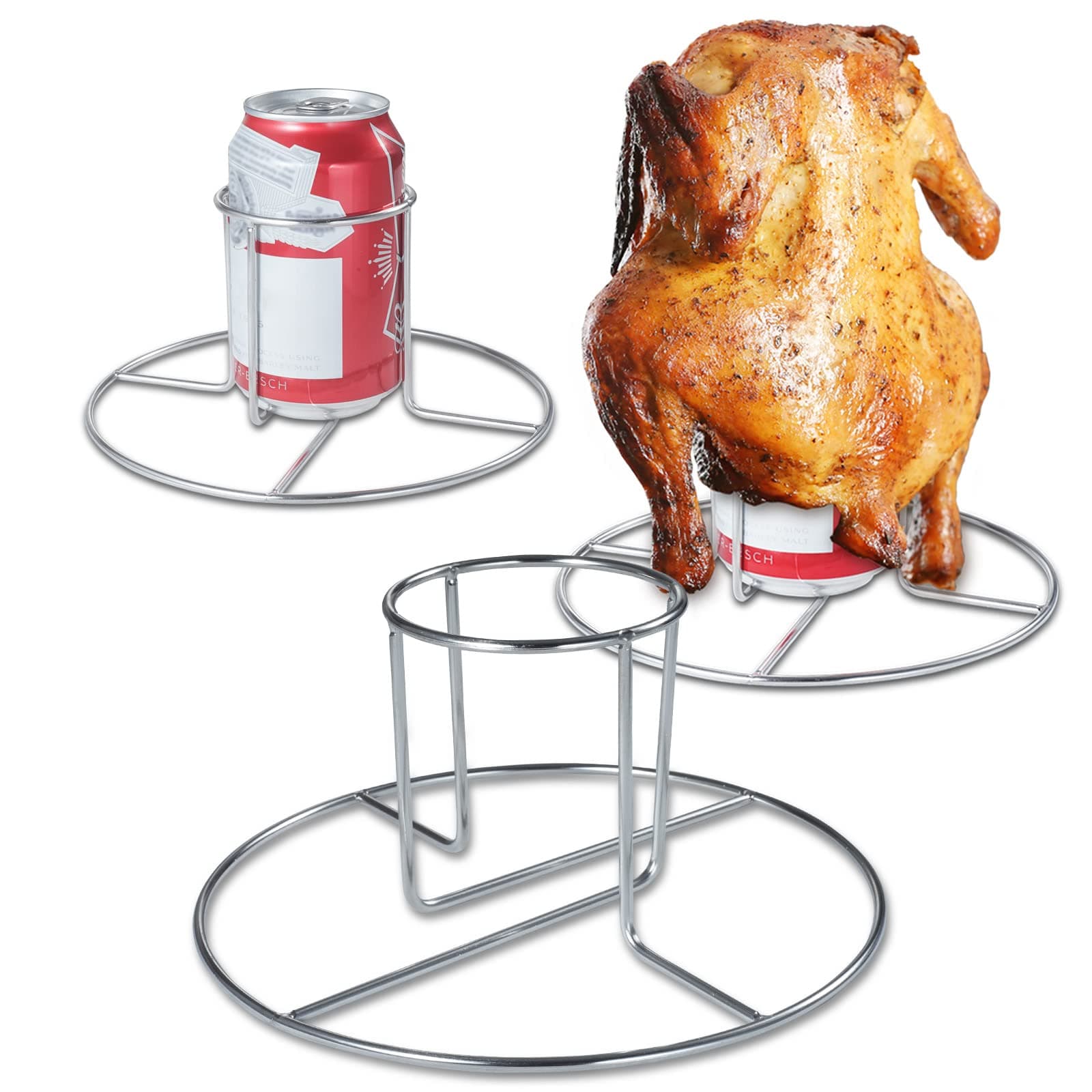 Beer Can Chicken Holder 2 Pack