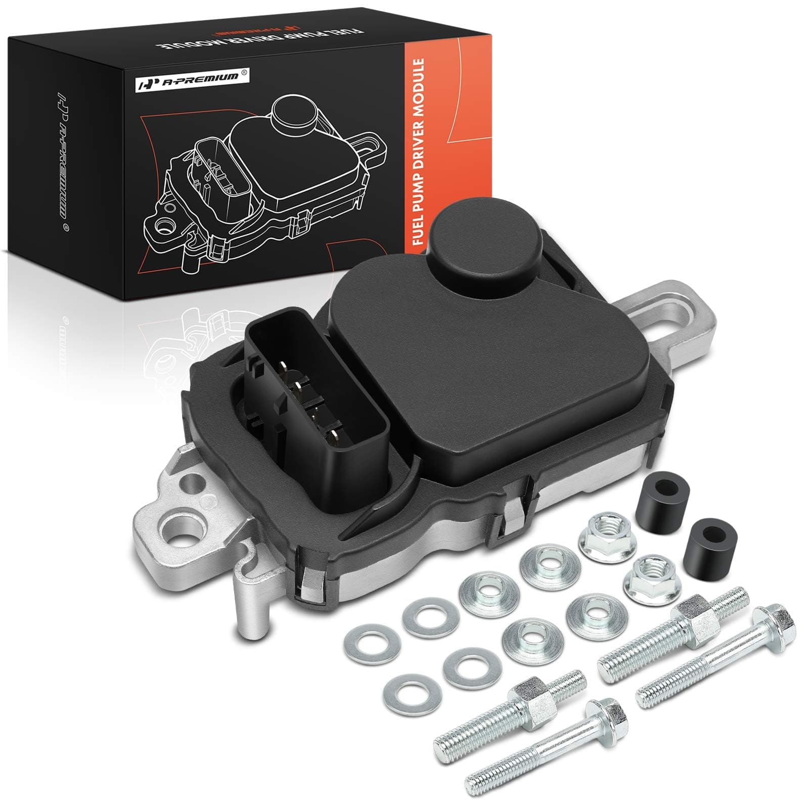 A-Premium Fuel Pump Driver Module with Bolts Compatible with Ford F-150, F-250/350/450/550 Super Duty, Escape, Mustang, E-150/250, Expedition & Lincoln Navigator, Town Car & Mazda Tribute, 2004-2011