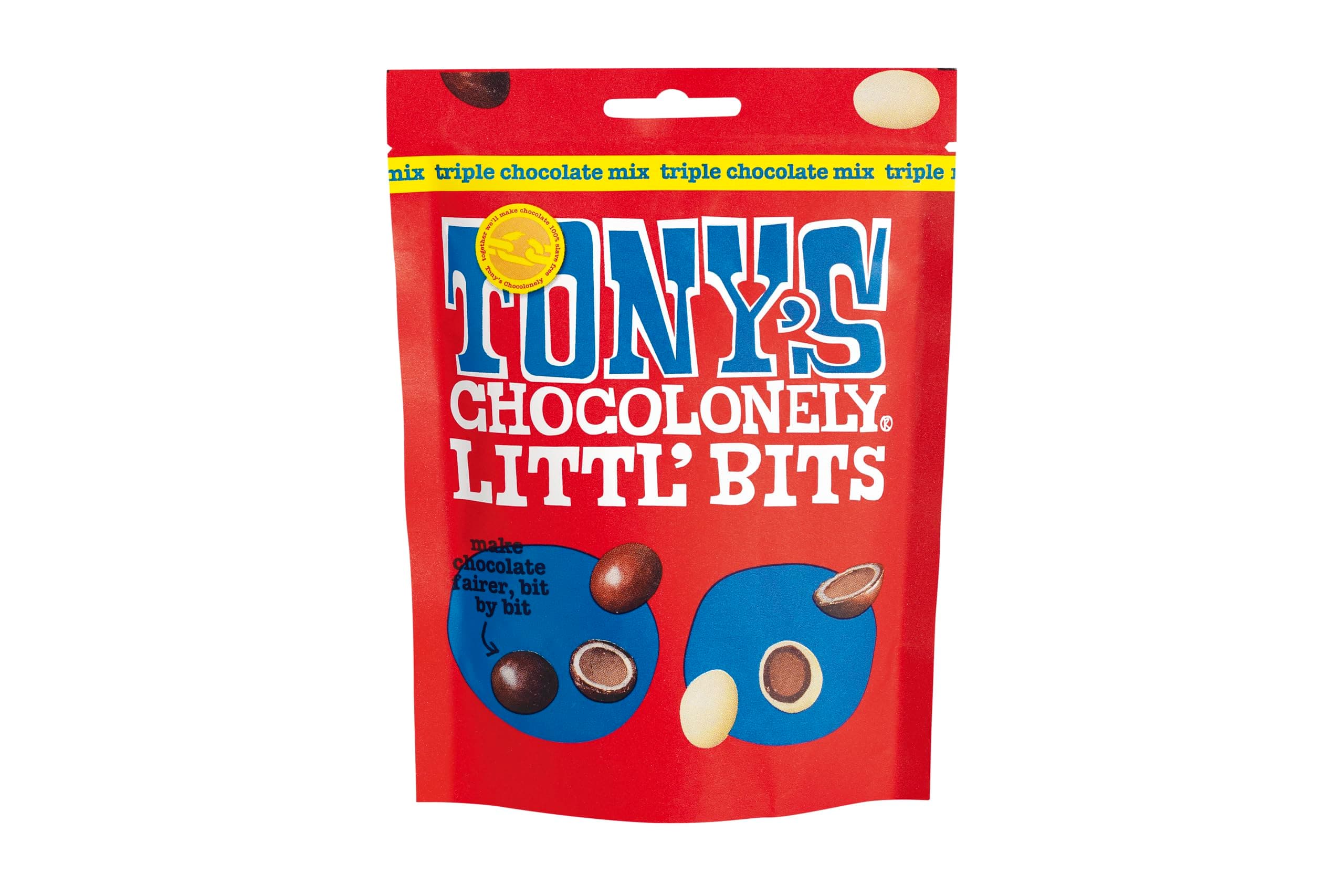 Littl’ Bits Triple Chocolate Mix Balls - Mini Chocolates in Sharing Pouch - 100g