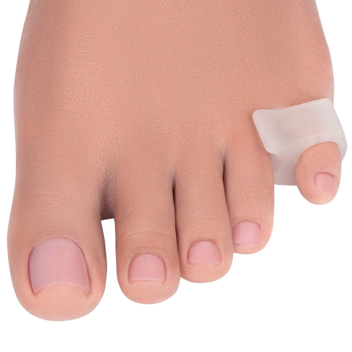Toe Separators Hammer Toe Straightener - 4-Pack Pinky Toe Toe Spacers - Gel Spreader - Correct Crooked Toes - Bunion Corrector and Bunion Relief - Pads for Overlapping, Hallux Valgus, Yoga - Small