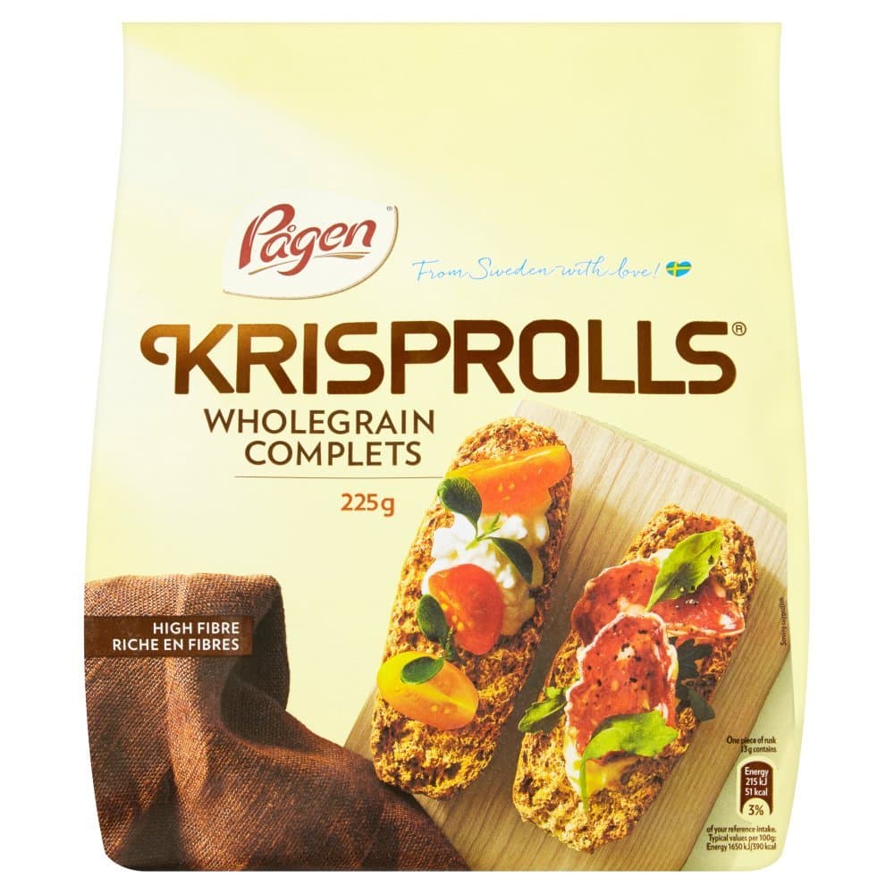 Cracker Wheat Krisprolls 225g x 12